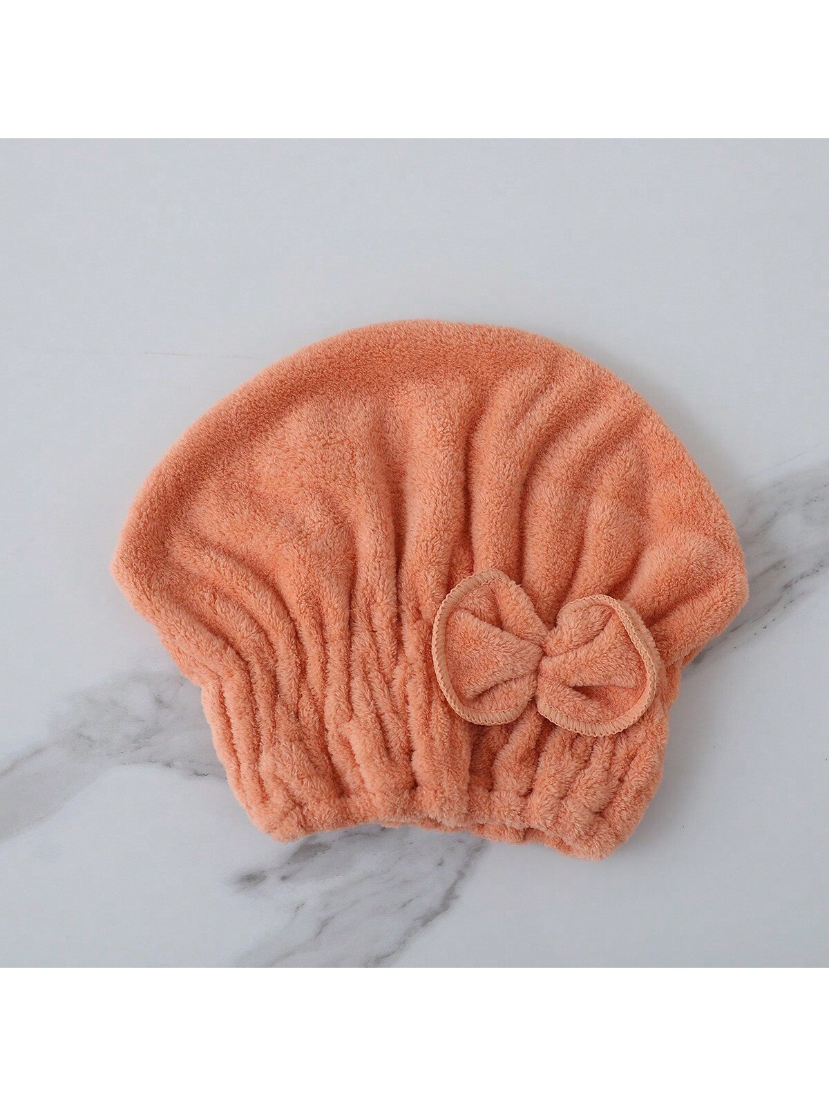 قبعة تجفيف الشعر المصنوعة من الصوف القطبي بنمط ربطة عنق بسيطة اختيار اللون، طرية و لامتصاص الرطوبة، ألوان متعددة ، لا يتساقط بسهولة