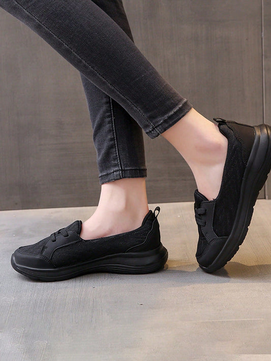 حذاء مسطح عارض للنساء مريح للمشي العادي ، حذاء ممرضة مسامي للعمل