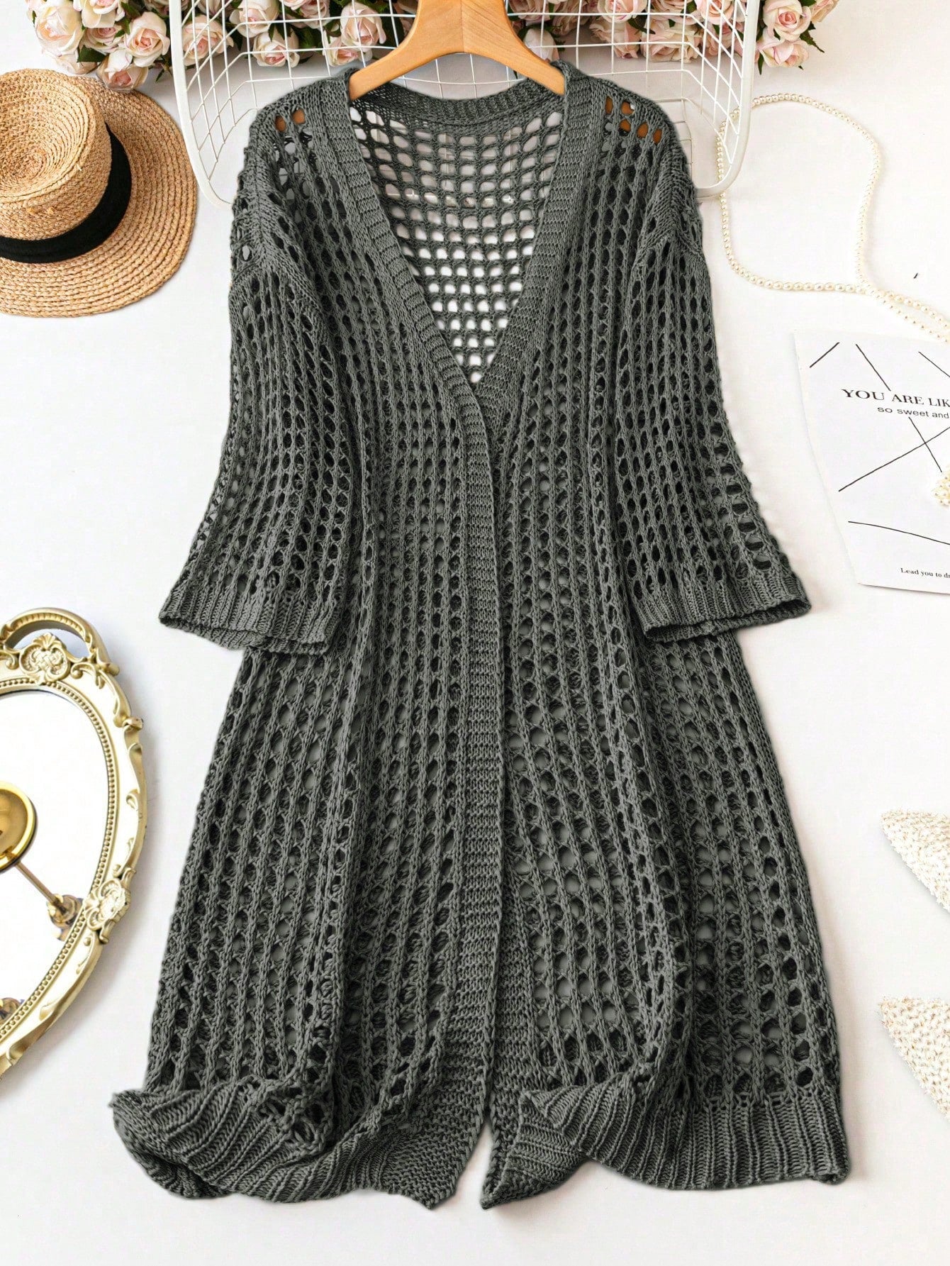 كارديجان طويل مقاس كبير