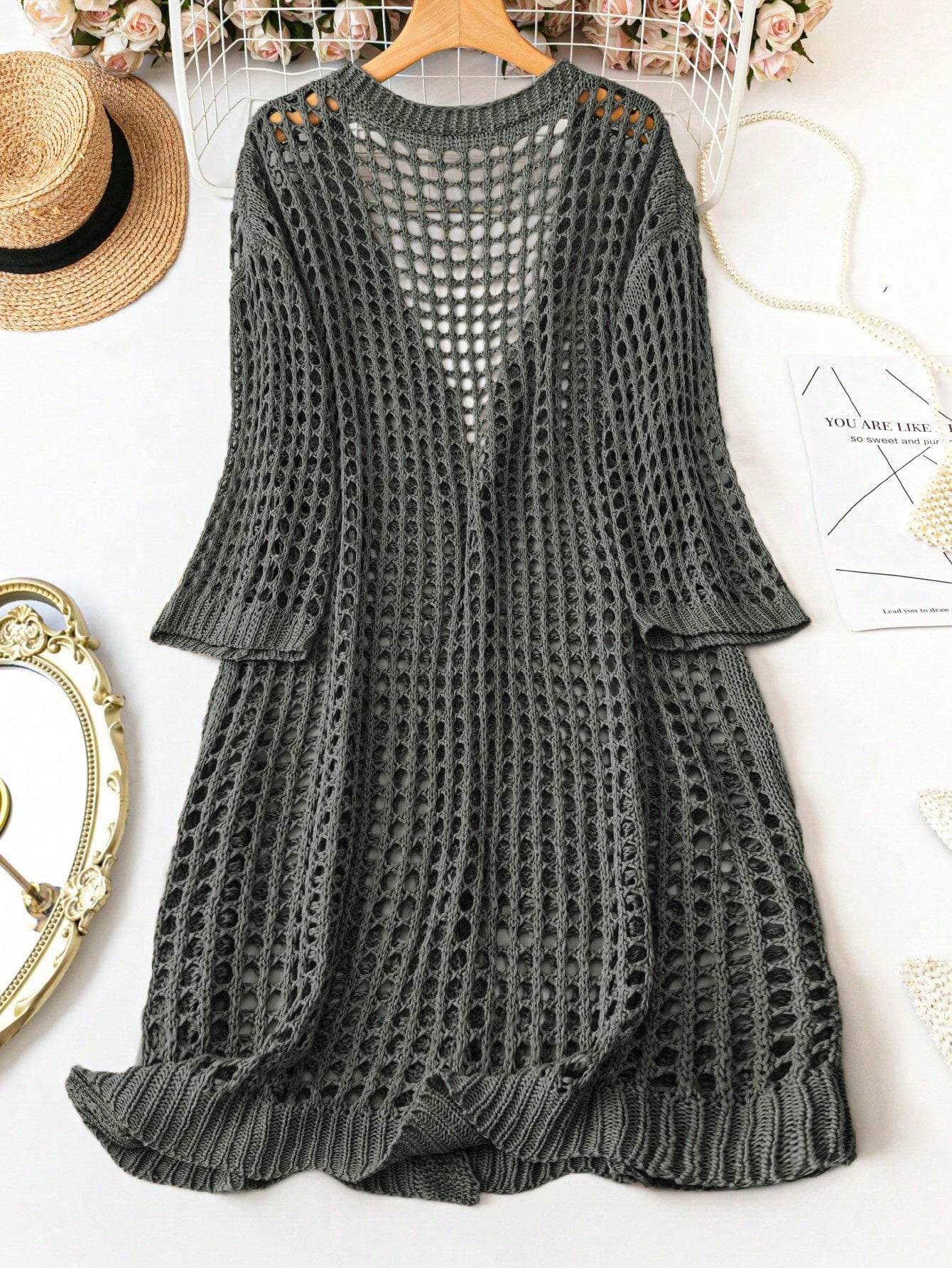 كارديجان طويل مقاس كبير