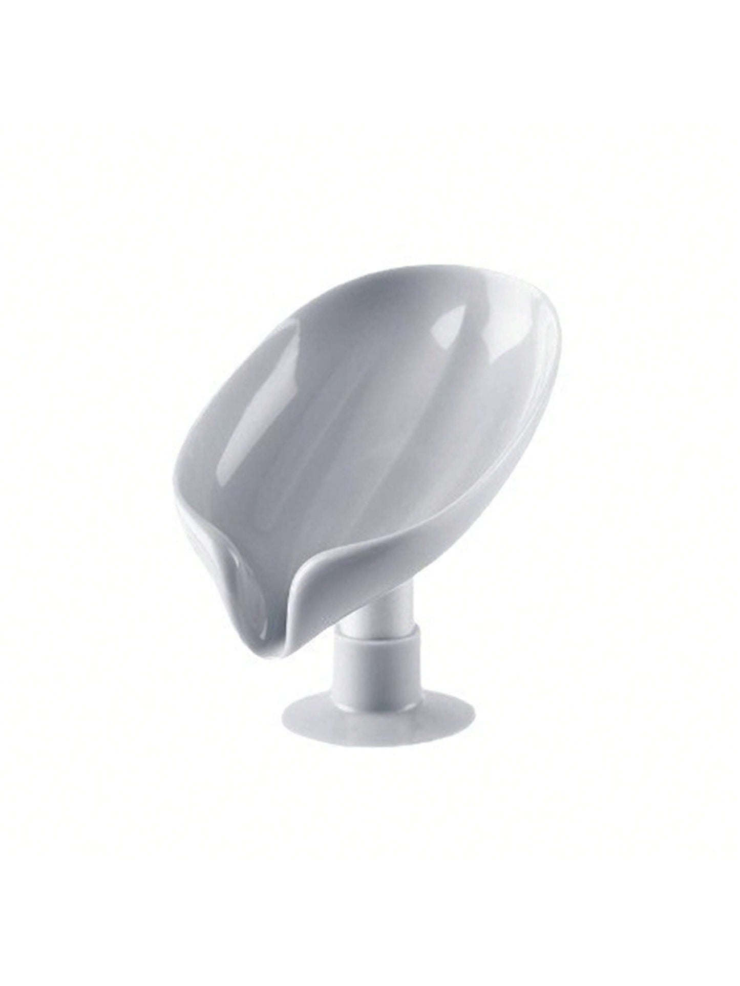 صندوق صابون بتصميم اوراق الشجرة الابداعي المسطح مع حامل التصريف، حامل صابون بامتصاص الهواء، تخزين وتنظيم الحمام 1/2/4 قطع