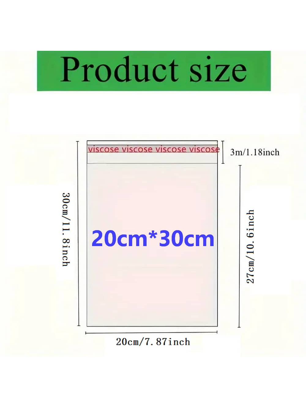 أكياس بلاستيكية شفافة