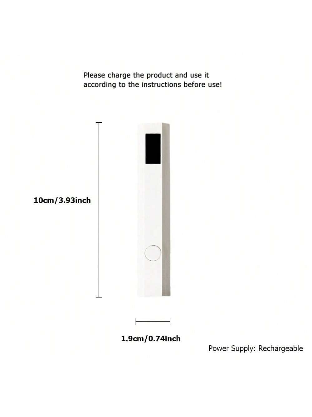 مصباح أظافر LED محمول بشاشة عرض واحدة مع شاحن USB لجفاف طلاء الأظافر بالجل، مناسب لفن الأظافر للأنماط المنزلية مصباح الأظافر