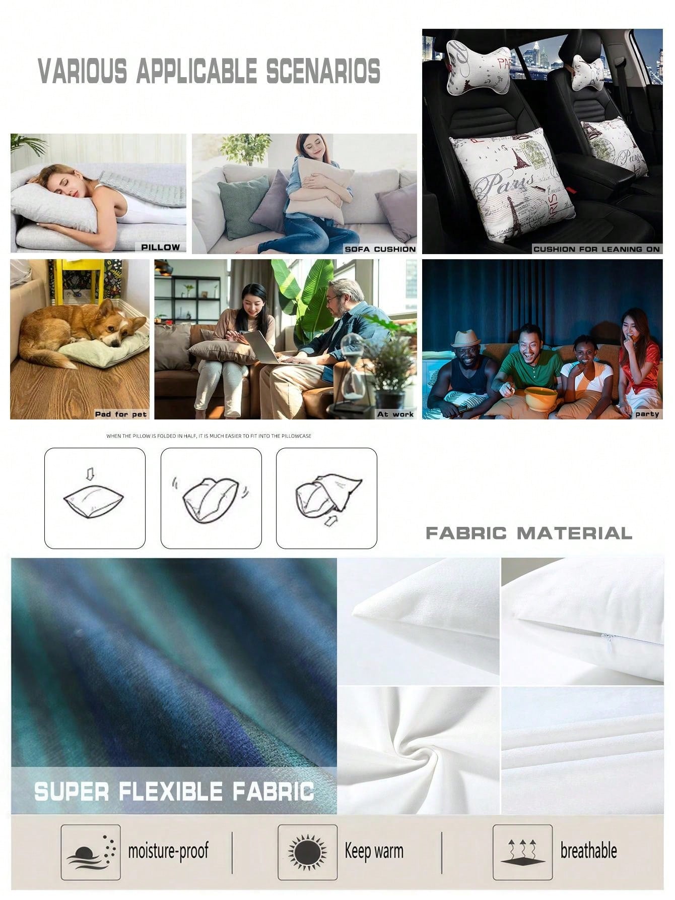 غطاء وسادة فنية مجردة ناعمة جدًا