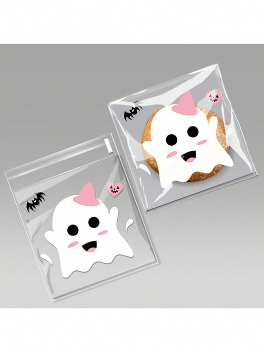 أكياس التعبئة ذاتية اللصق للبسكويت المزدوج والهالوين. أكياس تغليف المواد الغذائية