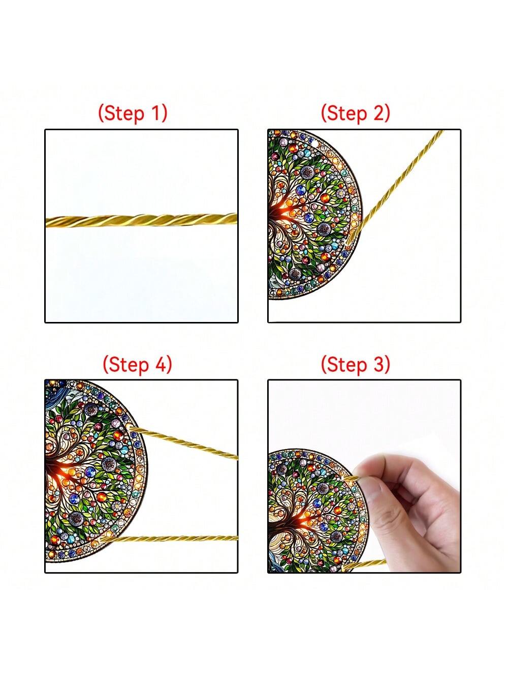 قطعة جدارية زجاجية ملونة