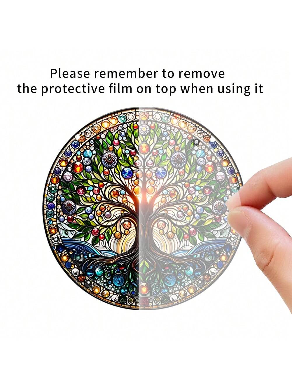 قطعة جدارية زجاجية ملونة