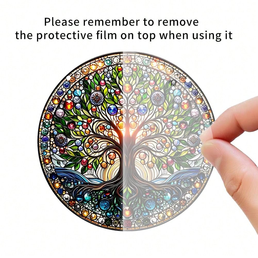 قطعة جدارية زجاجية ملونة