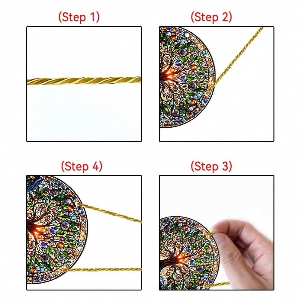 قطعة جدارية زجاجية ملونة