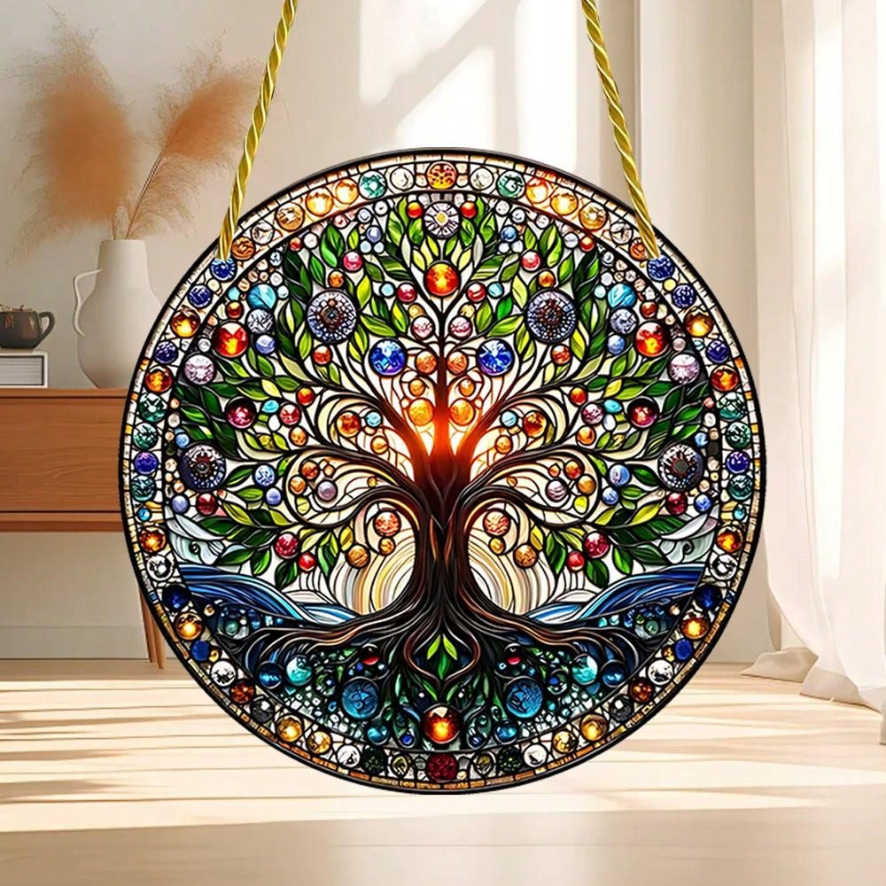 قطعة جدارية زجاجية ملونة