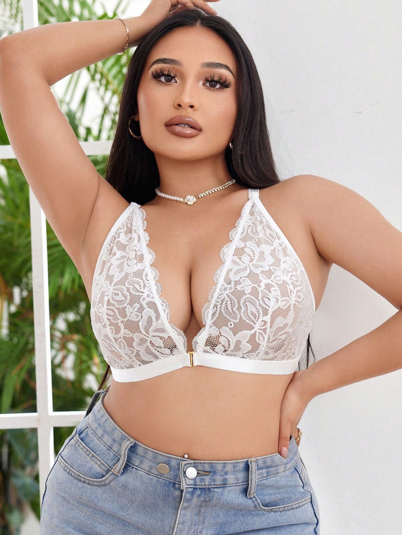 صدرية بدون صلب مع حمالة صدر مقاس كبير