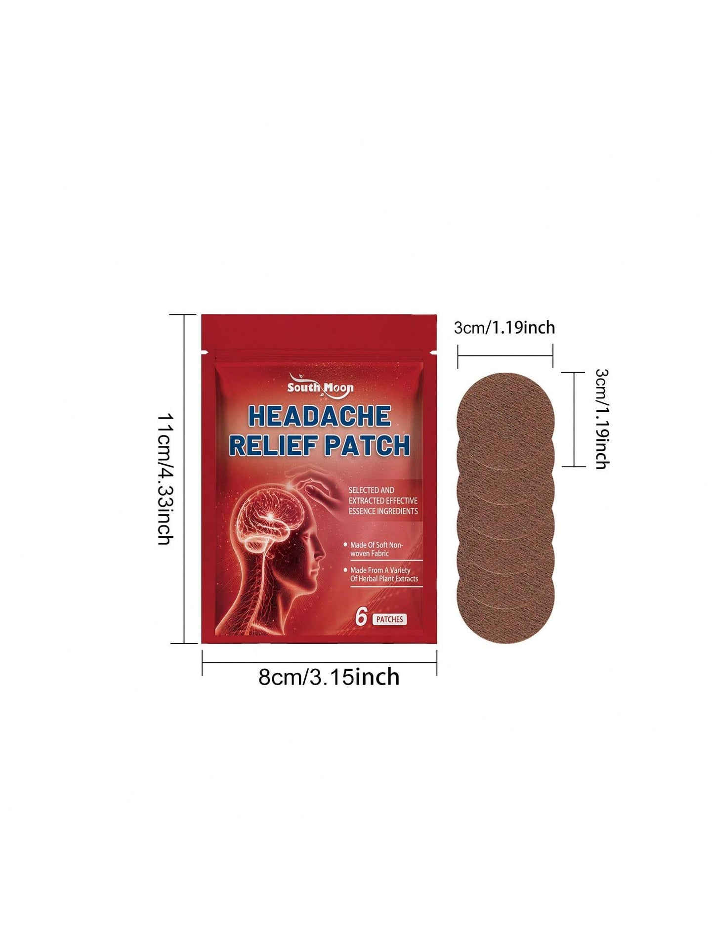 رقعات العناية بالجسم علاجات تدليك الرأس تخفف الإزعاج رقعات العناية اليومية بالجسم