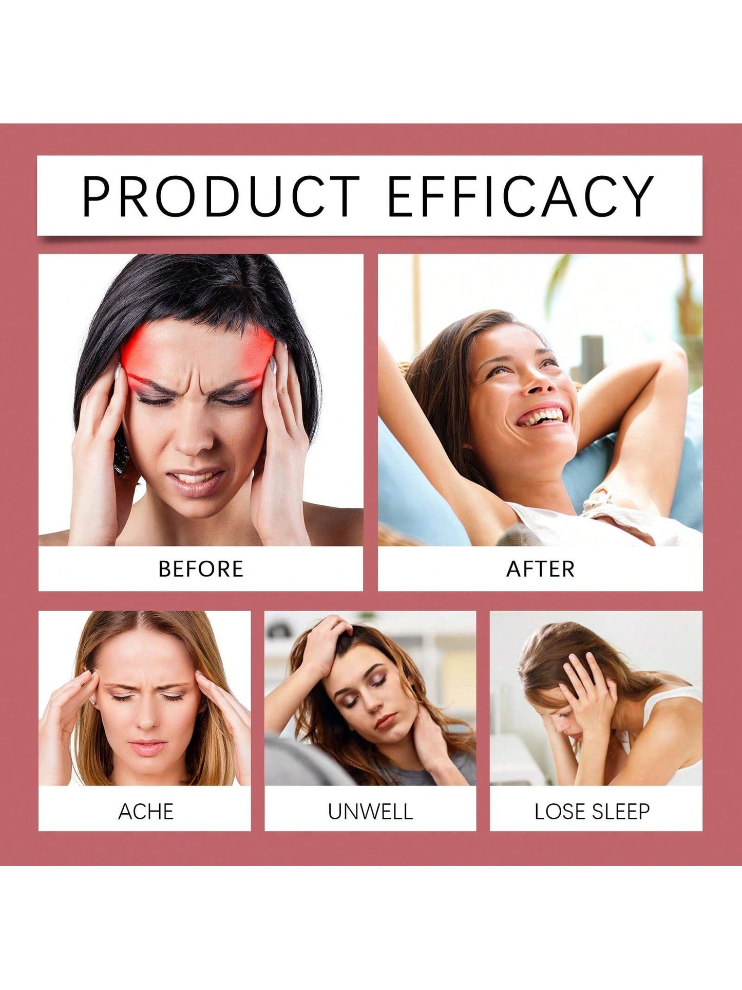 رقعات العناية بالجسم علاجات تدليك الرأس تخفف الإزعاج رقعات العناية اليومية بالجسم