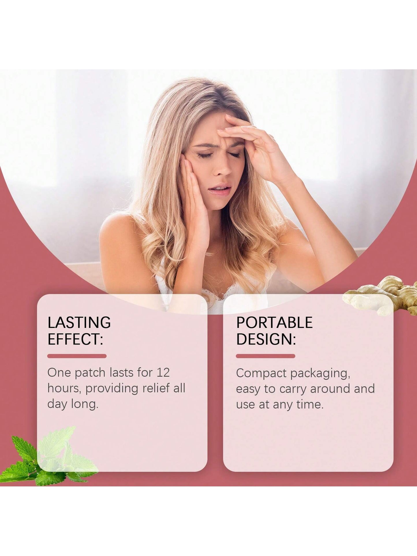 رقعات العناية بالجسم علاجات تدليك الرأس تخفف الإزعاج رقعات العناية اليومية بالجسم