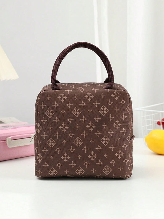 حقيبة الغداء المعزولة الحرارية لحمل الطعام لطباعة بصمة حيوان كرتونية وحيدة للأطفال من الجنسين