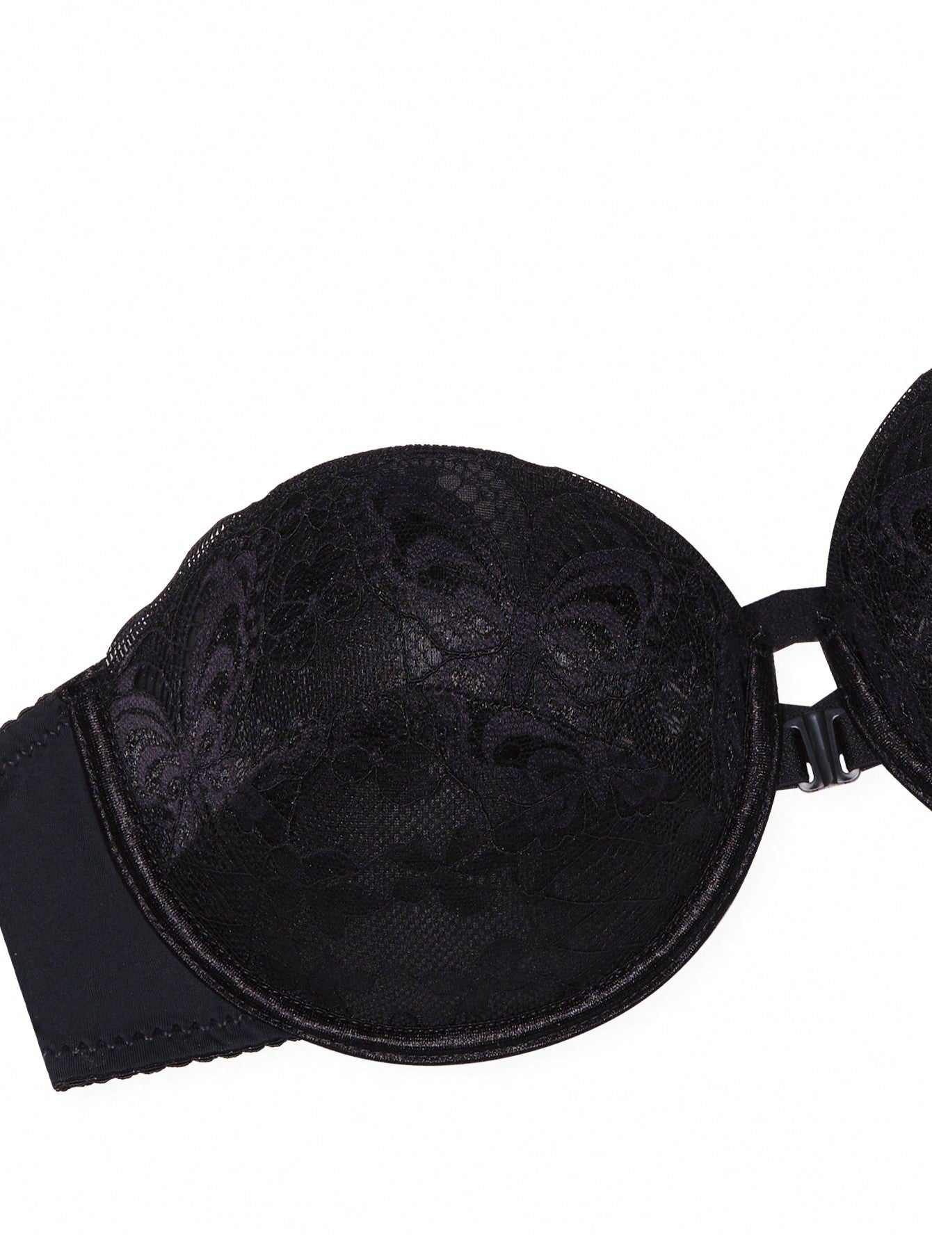 حمالة صدر بلا حمالات خفيفة الوزن وداعمة وجذابة قطعة واحدة للنساء مع إغلاق دانتيل أمامي غير مرئي