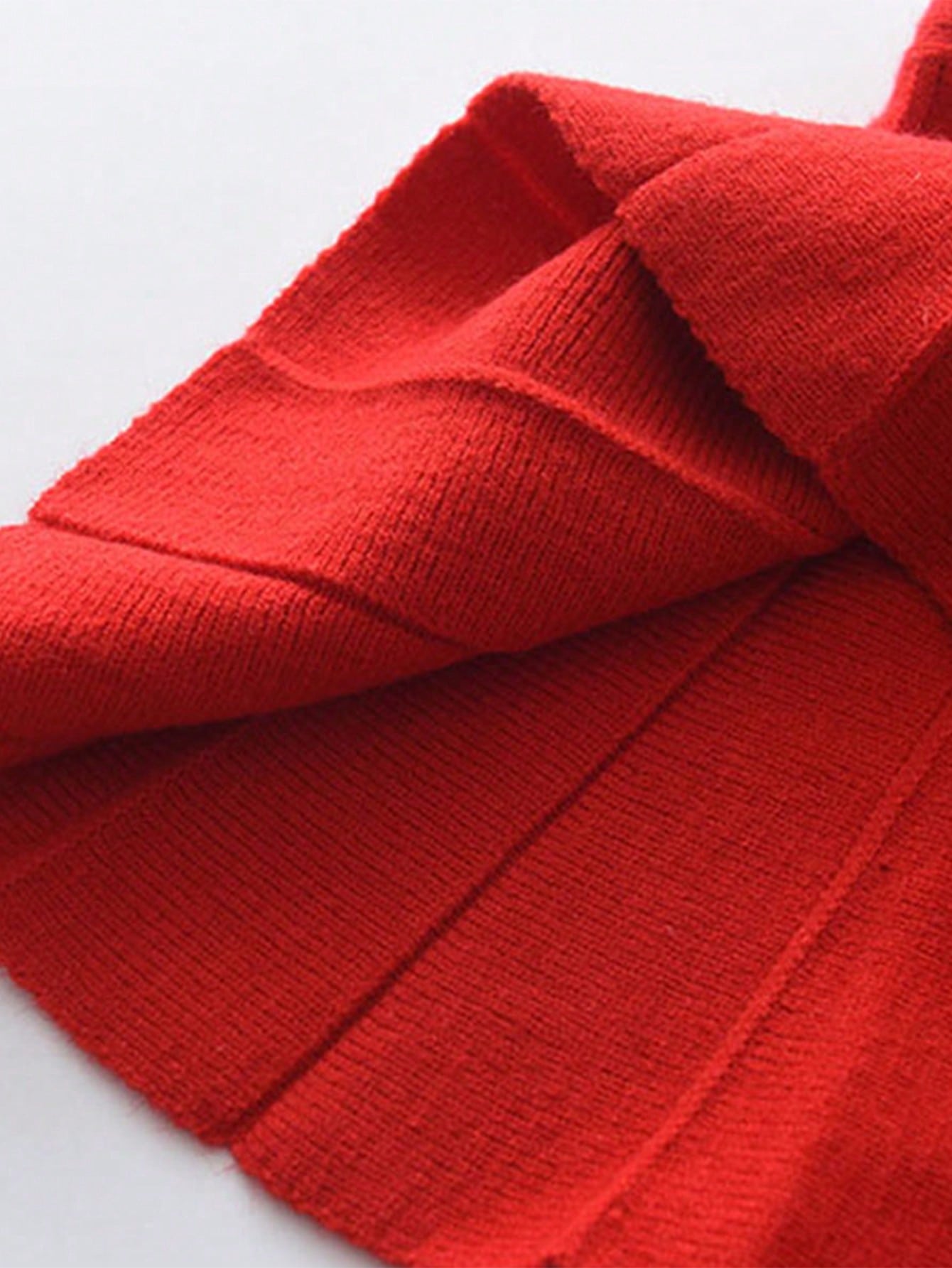 طقم ملابس علوية بكم طويل مطبوع بالفاكهة وتنورة مكرمشة للفتاة الصغيرة 2 قطعة/طقم ، خريف/شتاء