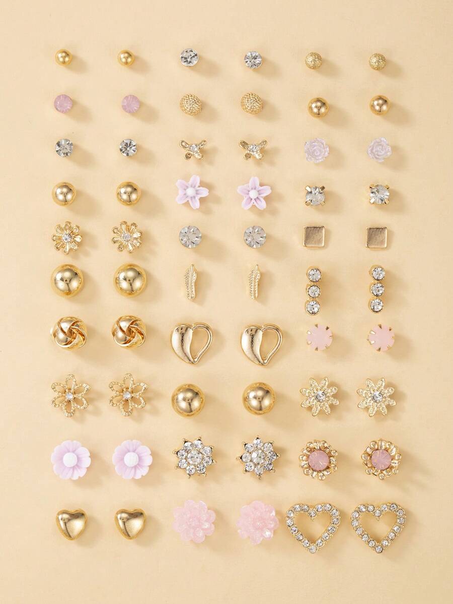 طقم 30 زوج من أقراط