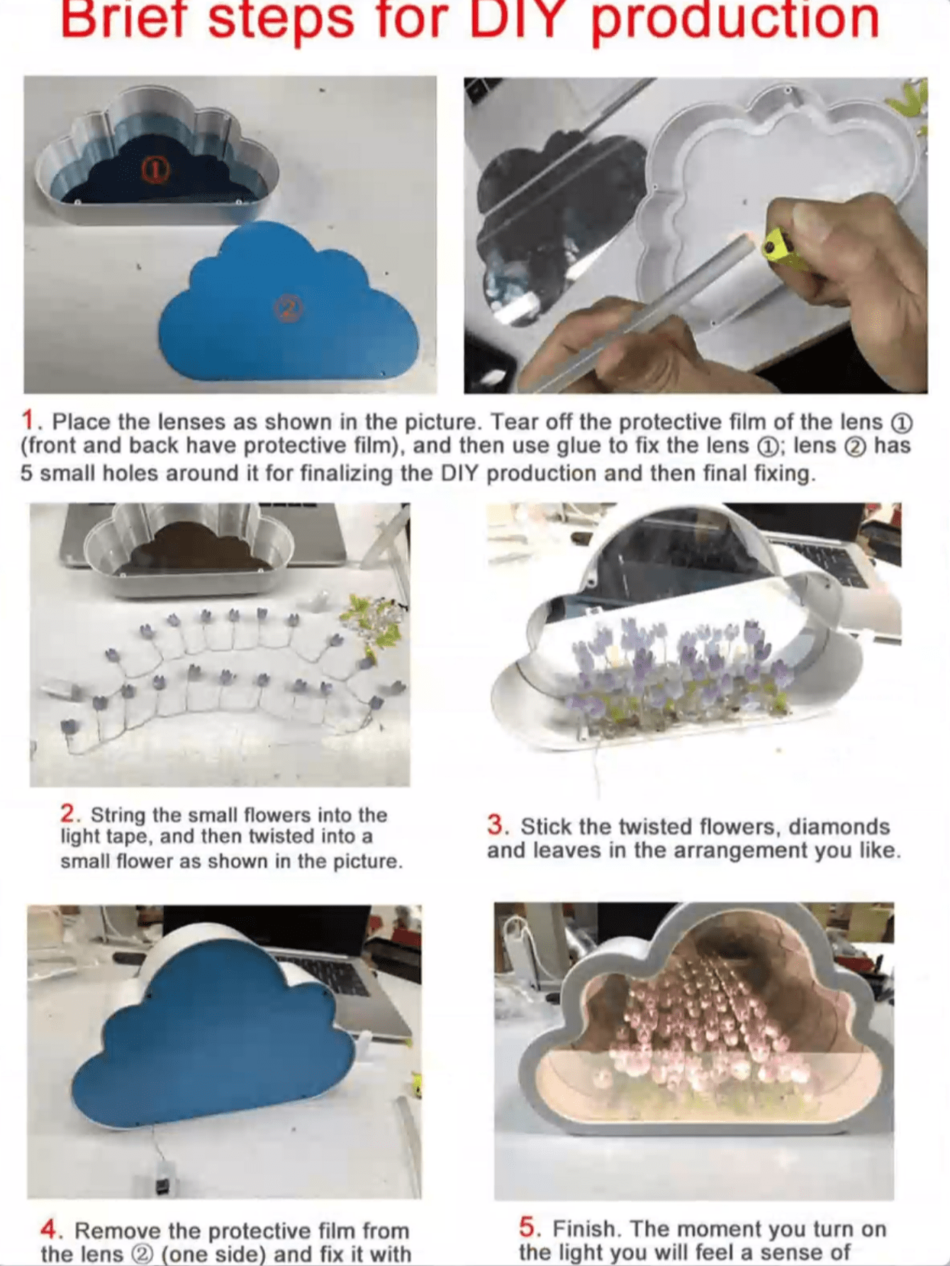 ضوء ليلي بزهرة التوليب مصنوع يدويًا كهدية إبداعية