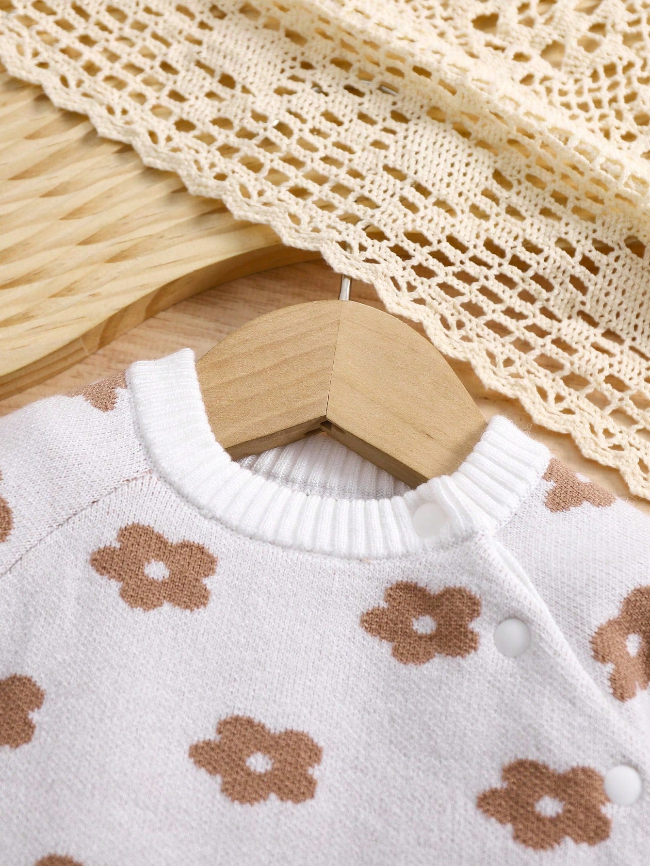 طقم ملابس علوية كنزة صوفية كم طويل