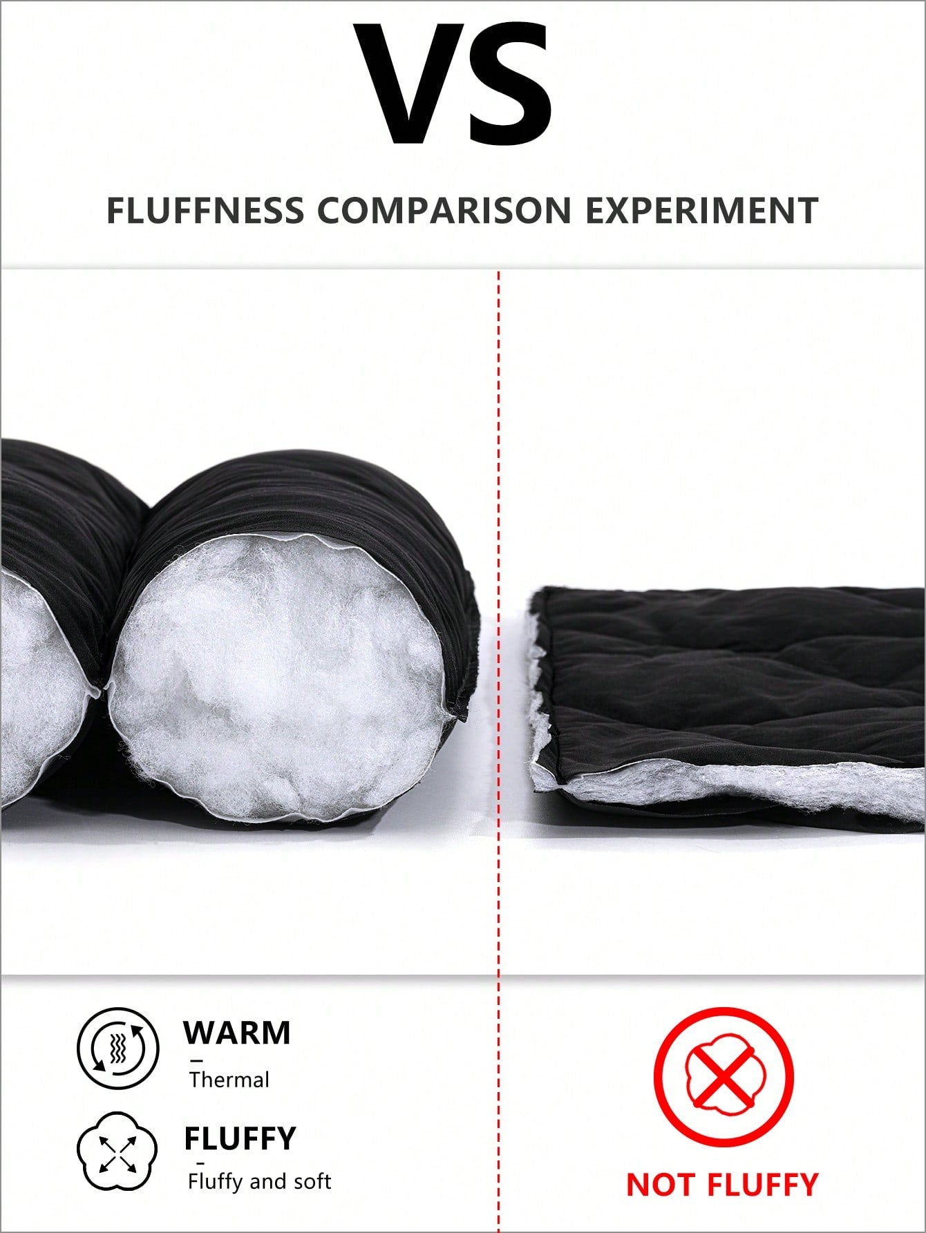 معطف سميك بأكمام منسدلة وسحاب وجيوب