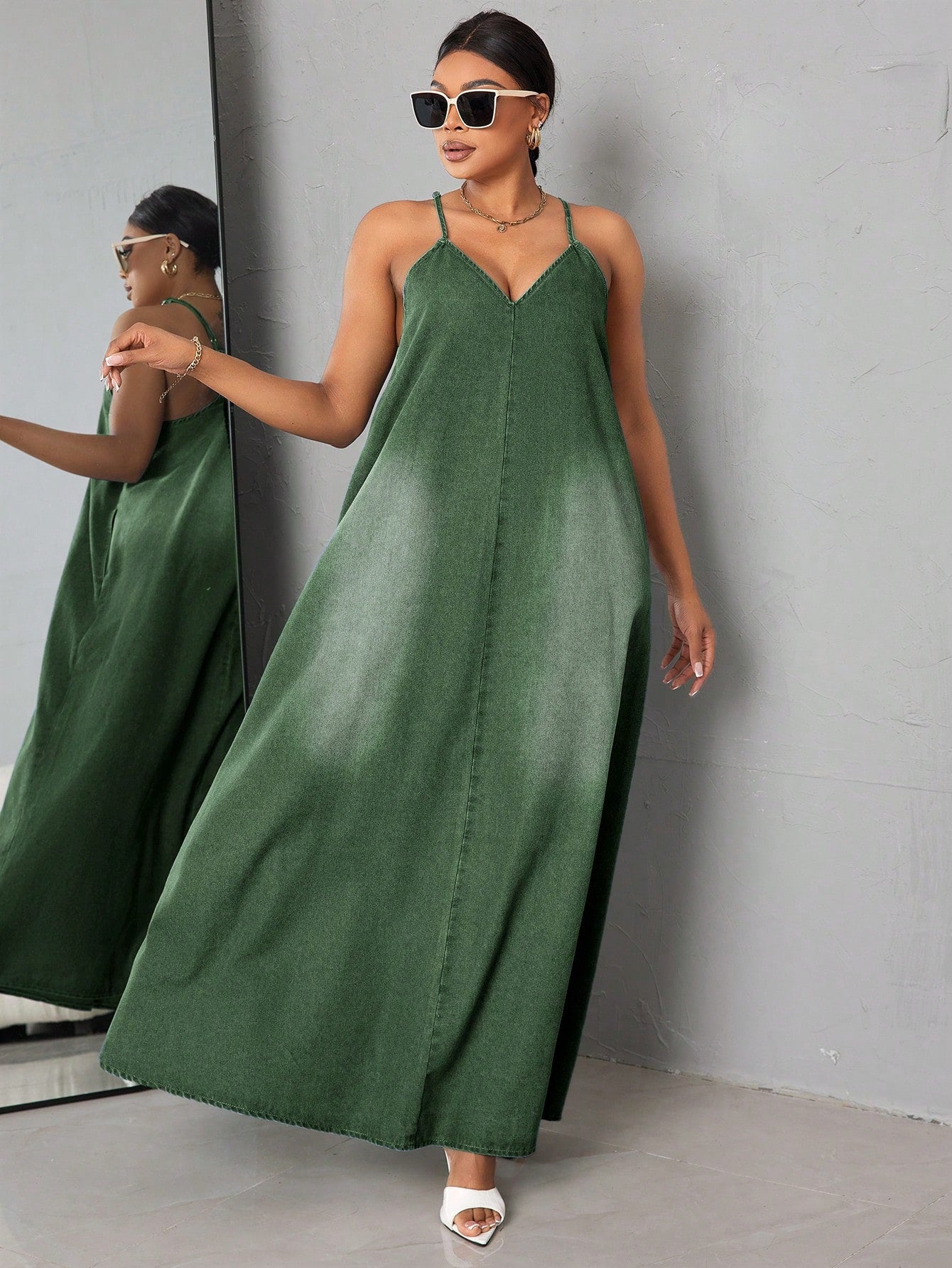 فساتين جينز ججم كبير