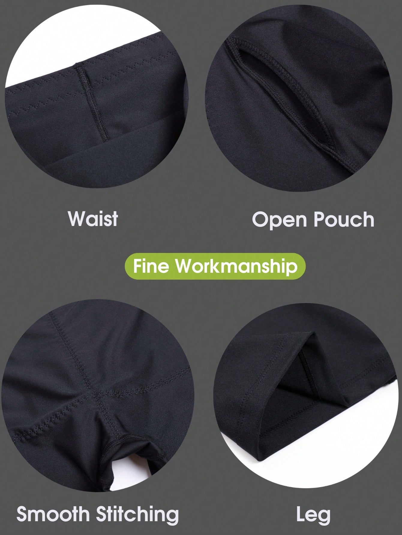 سراويل قصيرة مشكلة ذات خصر عالي لون سادة للرجال