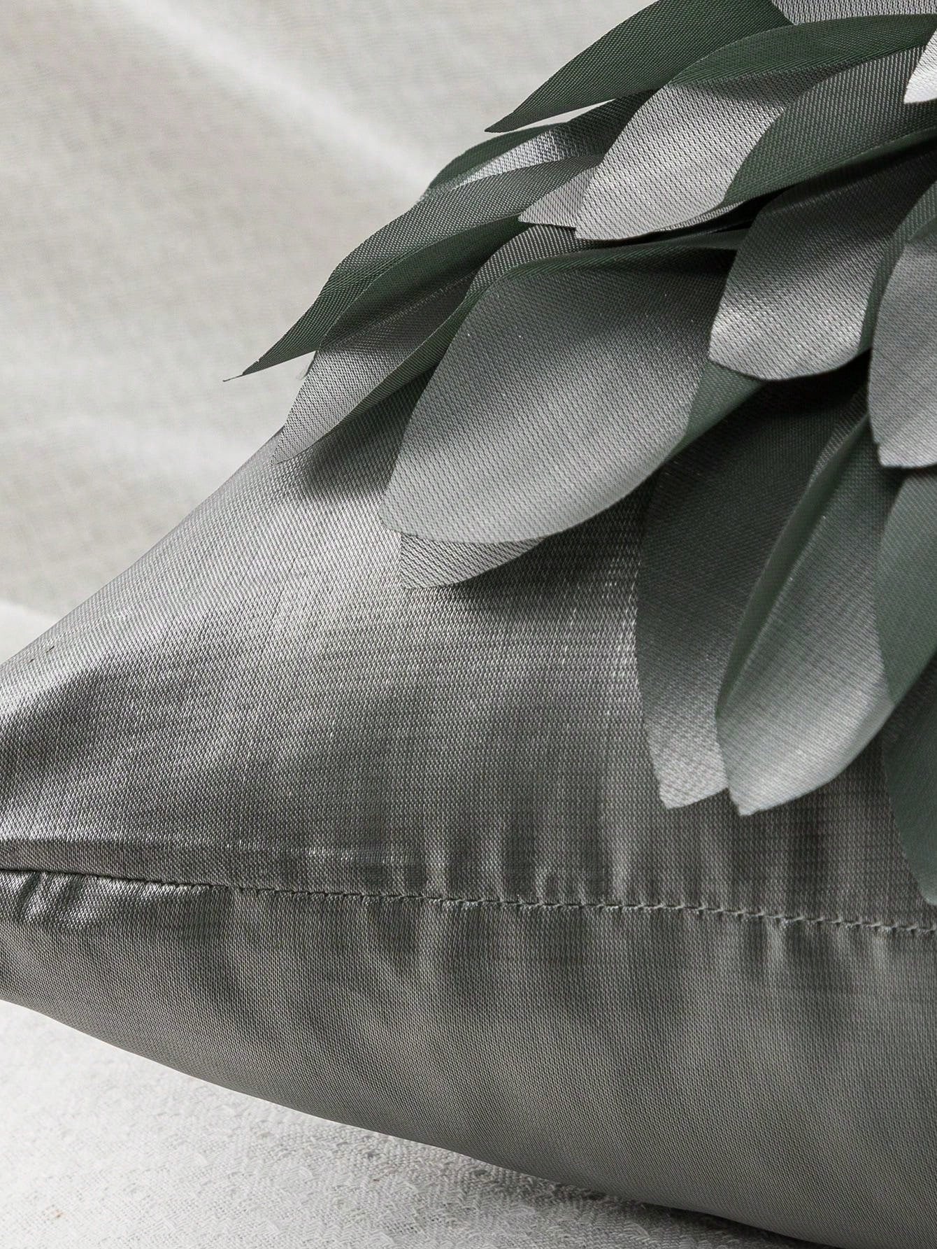 غطاء وسادة على شكل ورود الصوف الصلبة بتصميم ثلاثي الأبعاد