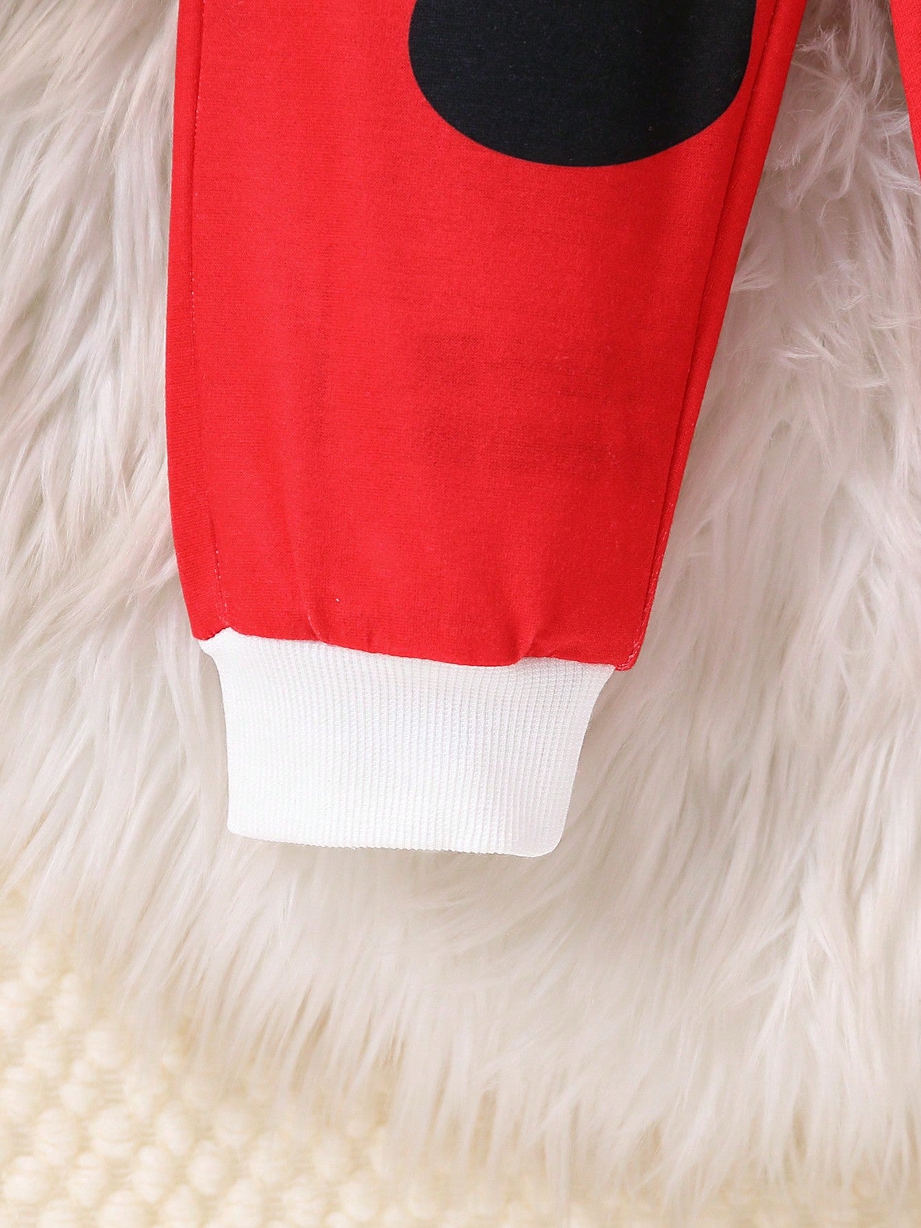 طقم بدلة سانتا كلوز للملابس 2قطعة للأطفال الرضع والأولاد باللون الأحمر بأكمام طويلة وبنطال للحفلات والمعمودية