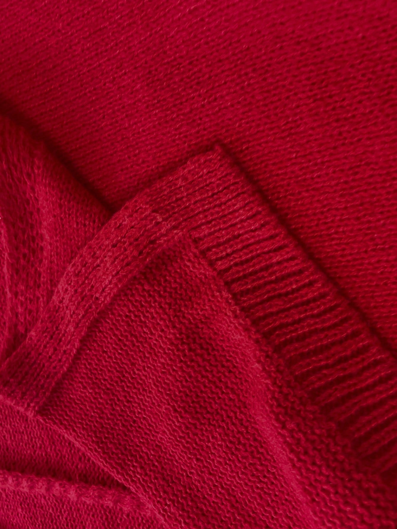 فستان سويتر سلس بفتحة جانبية للحجم الكبير