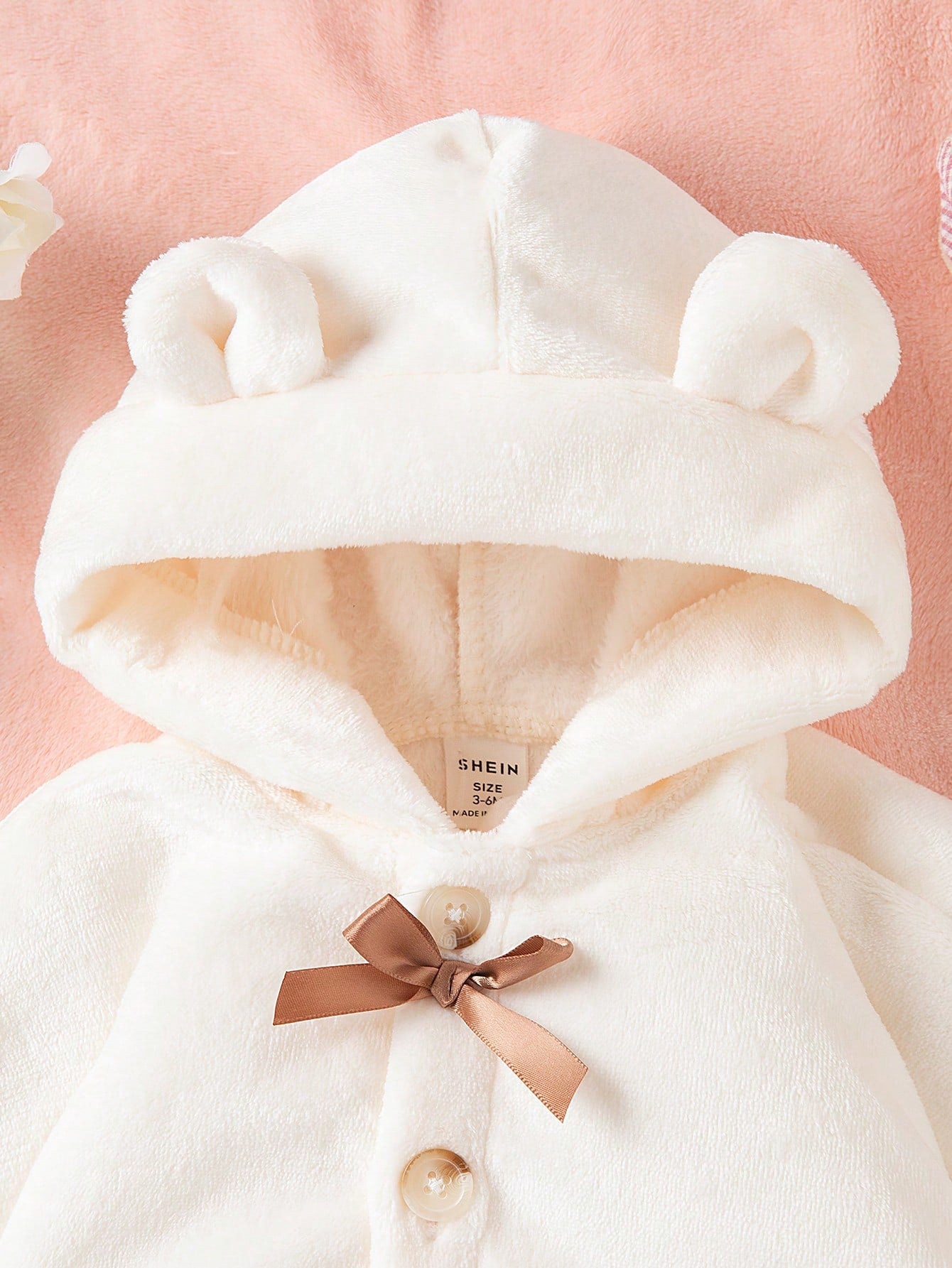 كاب بغطاء من الفرو للبنات من عمر 24-2 شهر، سميك وناعم للخريف والشتاء