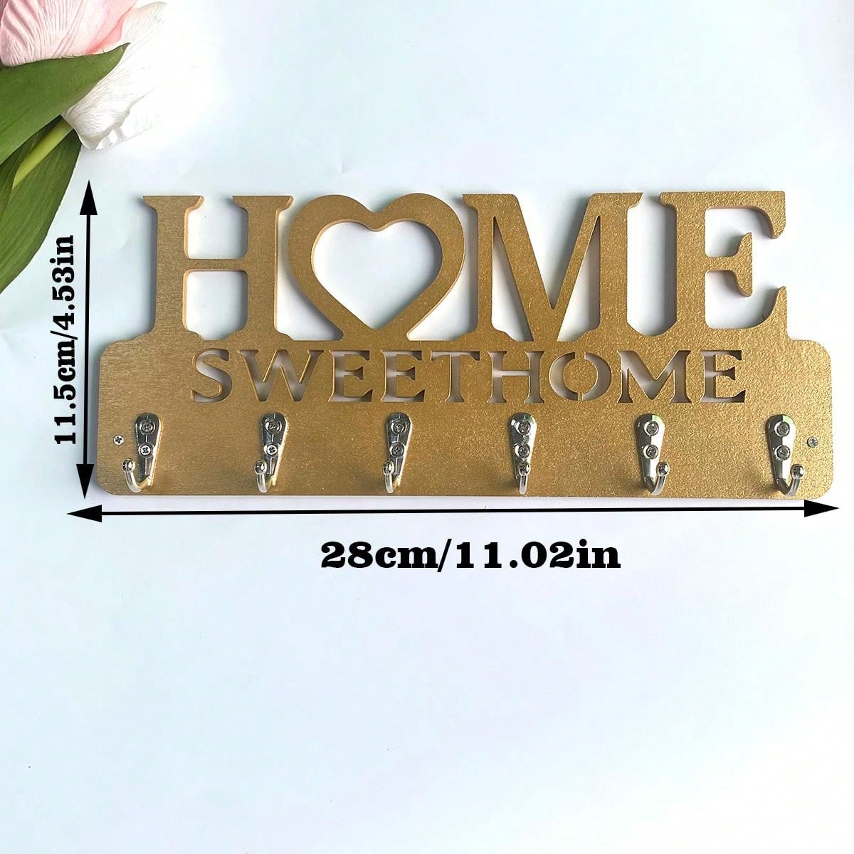 رف حائطي مثبت للمفاتيح