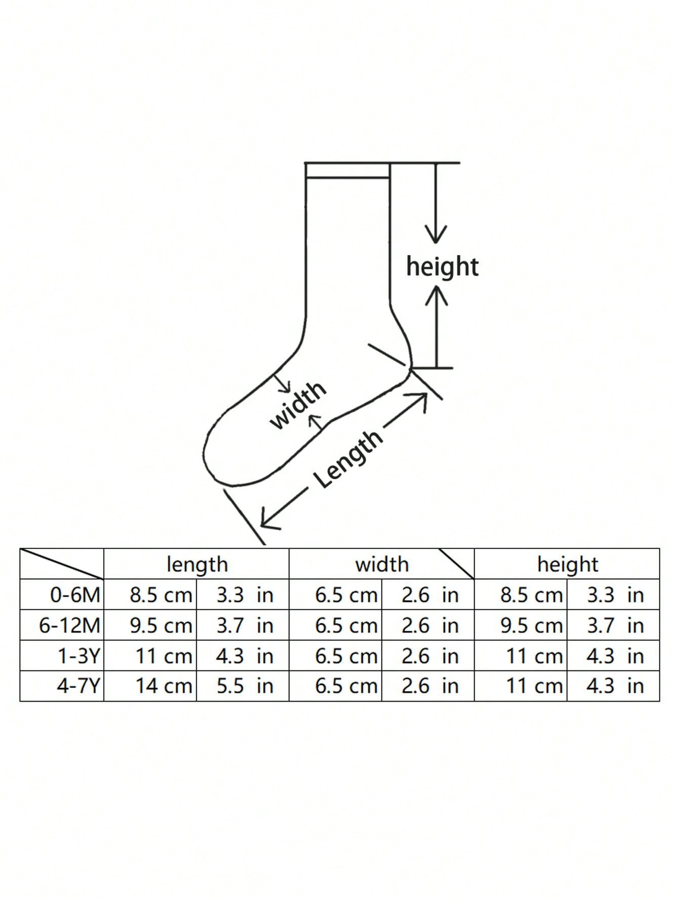 ثلاثة أزواج من جوارب الأطفال الصغار الدافئة سميكة