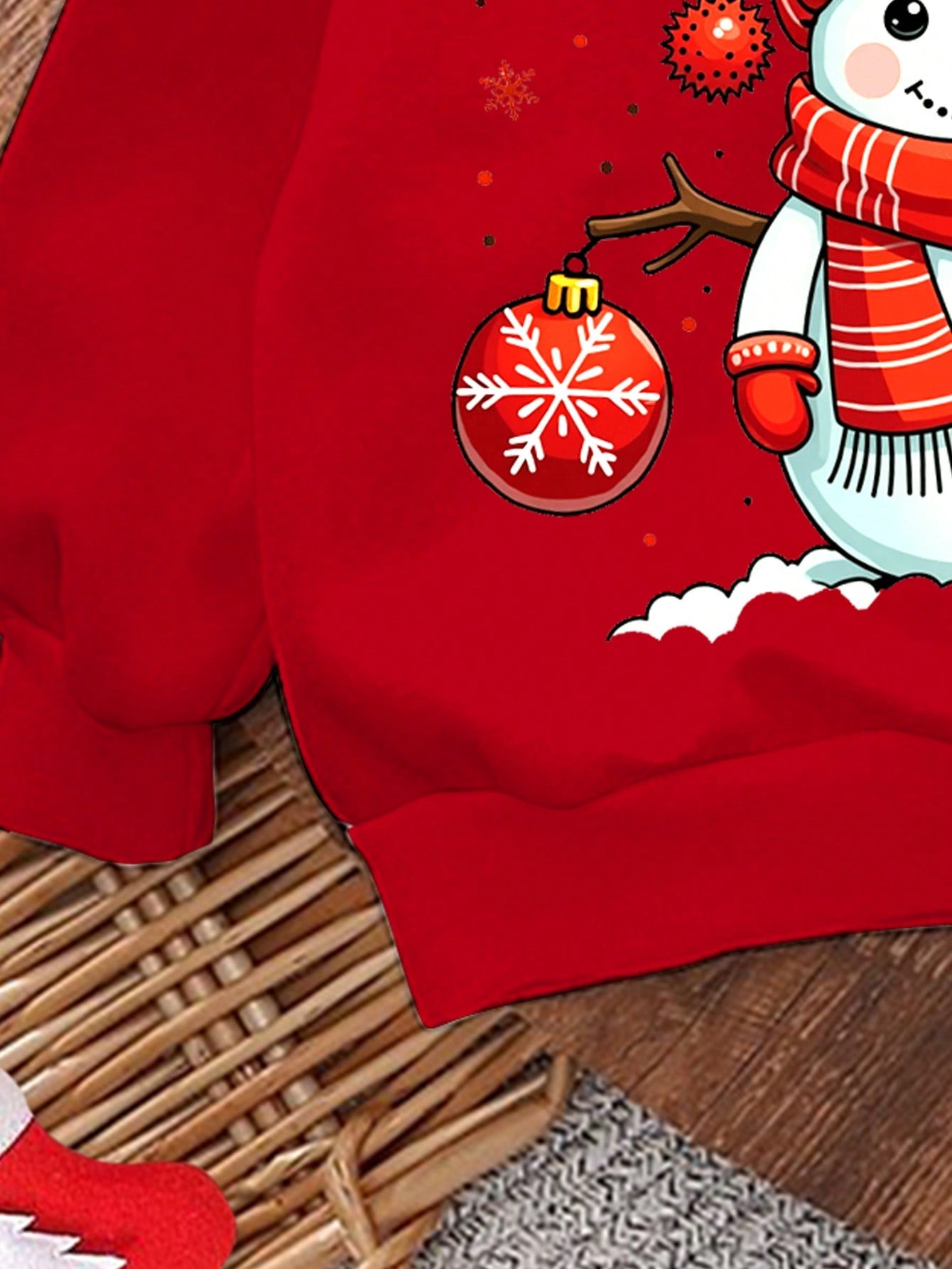 بلوزة كاجوال فضفاضة بياقة مستديرة من الأطفال والبنات