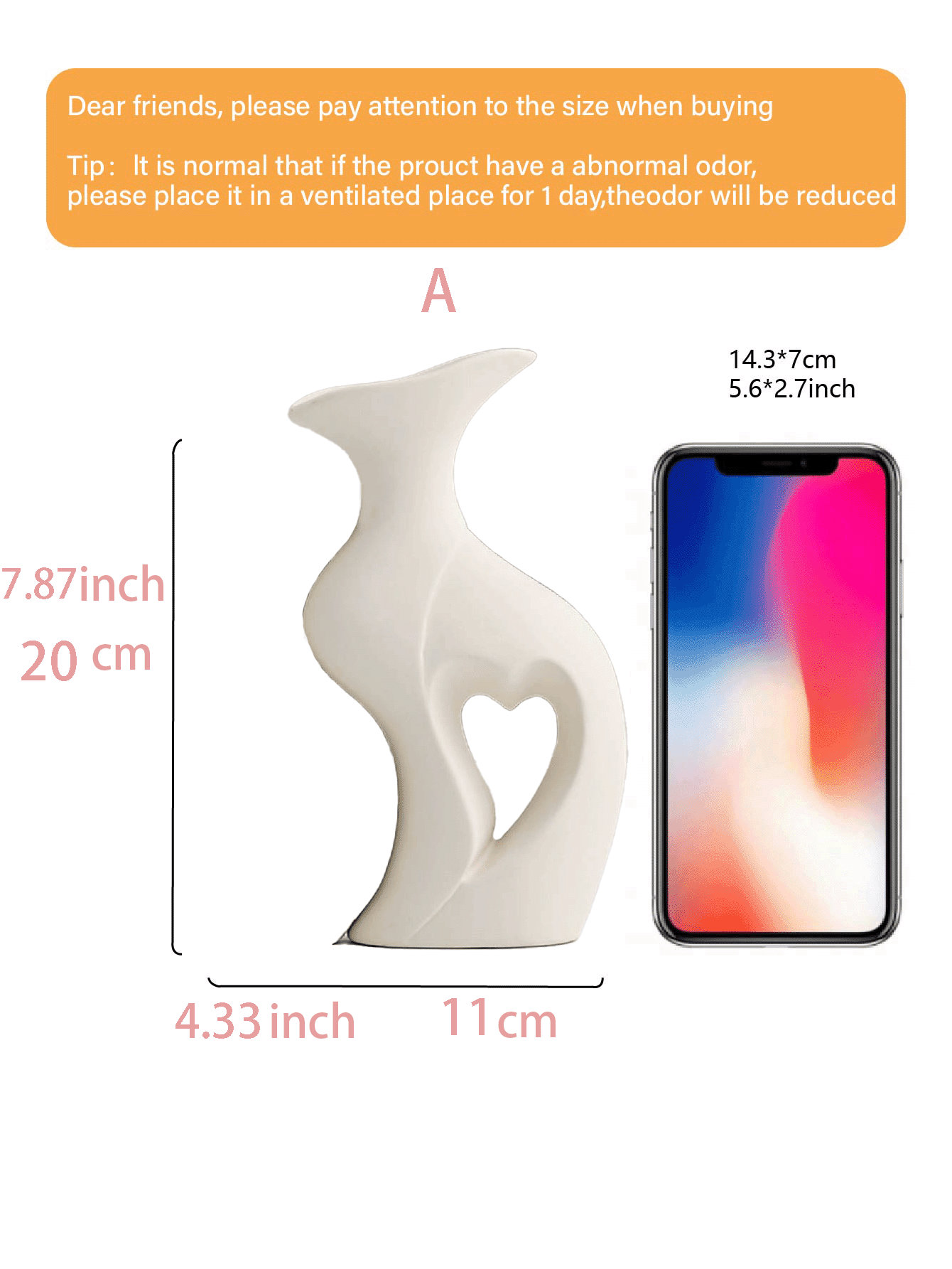 مجموعة قوارير من السيراميك الأبيض 2 قطعة لديكور