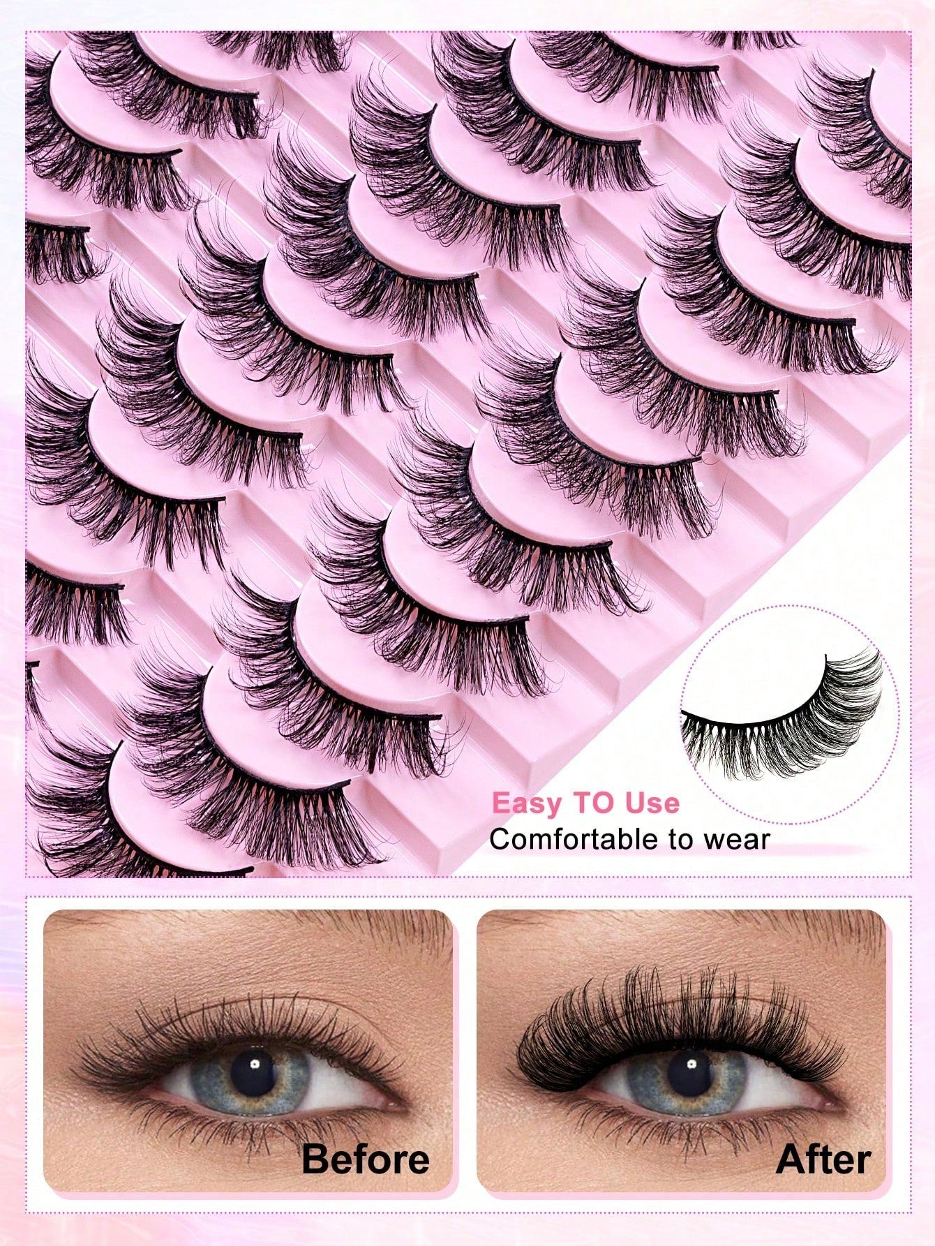 الرموش الصناعية واللاصقات