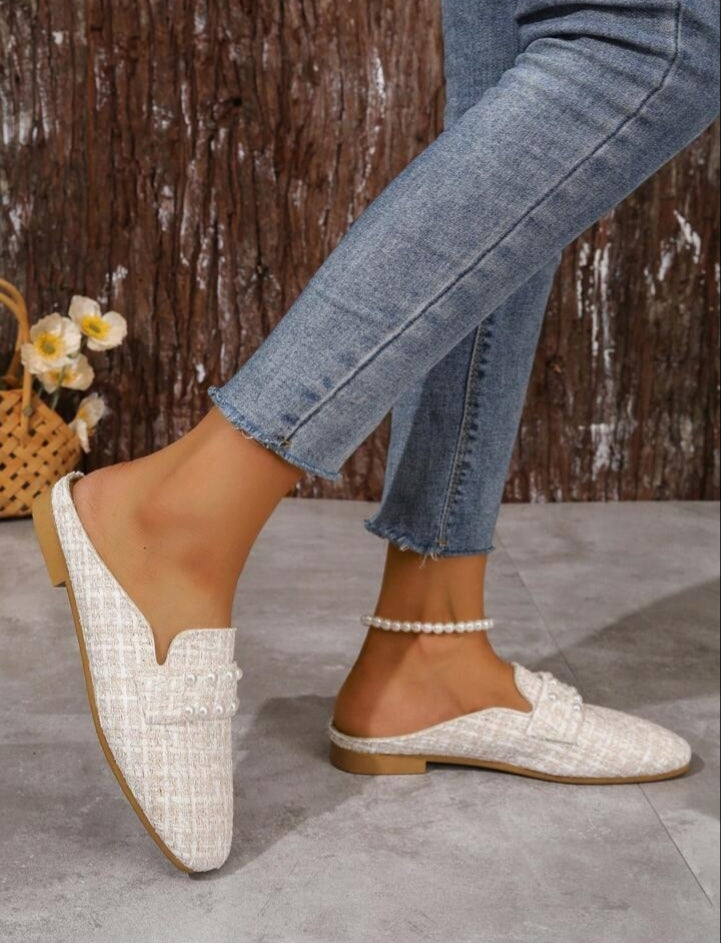 حذاء شبشب نسائي مسطح