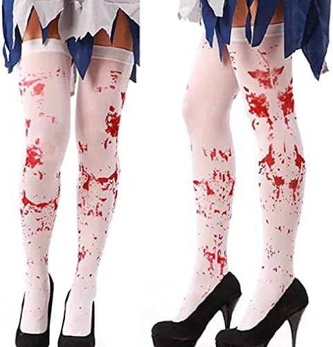 زوج واحد من جوارب ممرضة ملطخة بالدماء لحفلات الهالوين