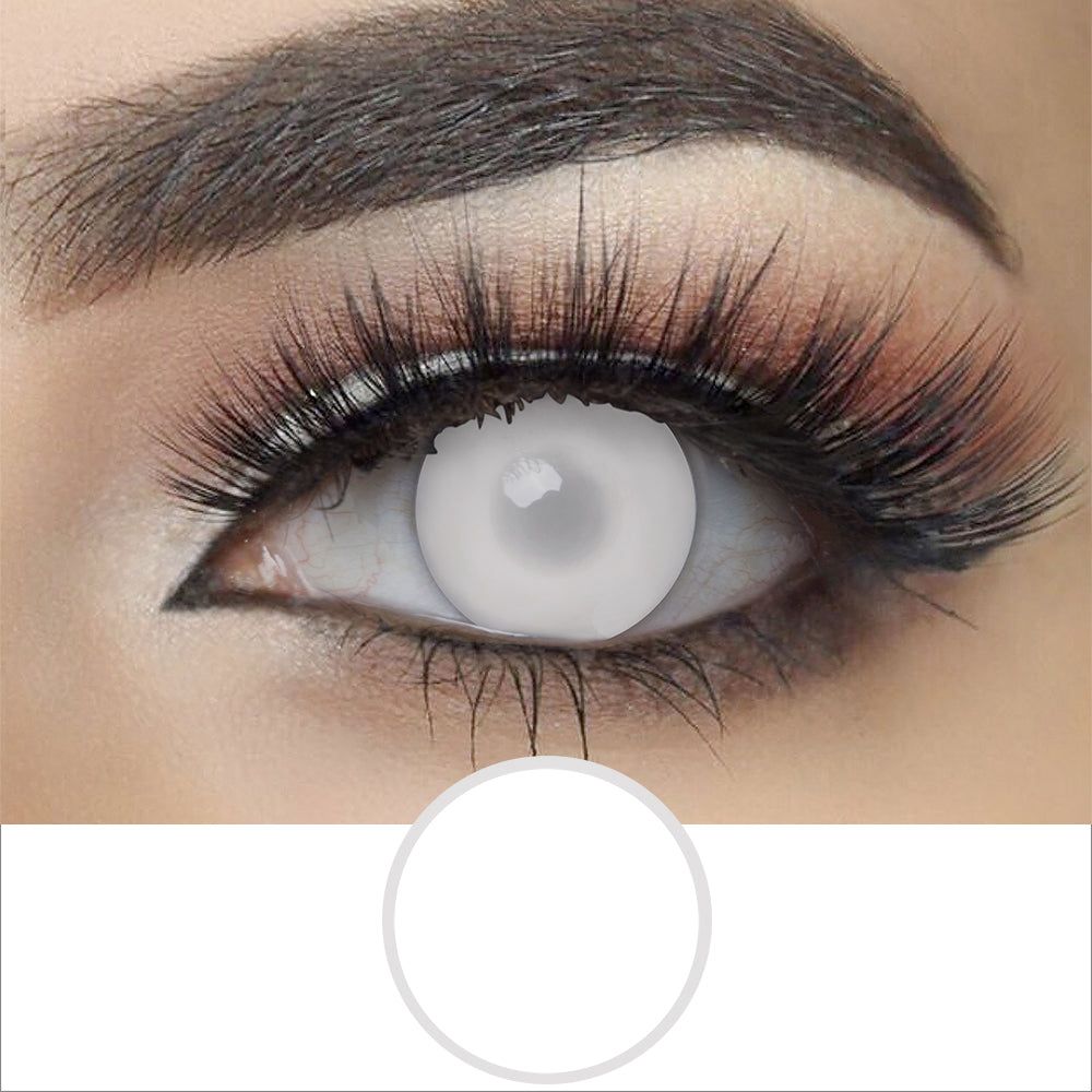 عدسات لاصقة ابيض