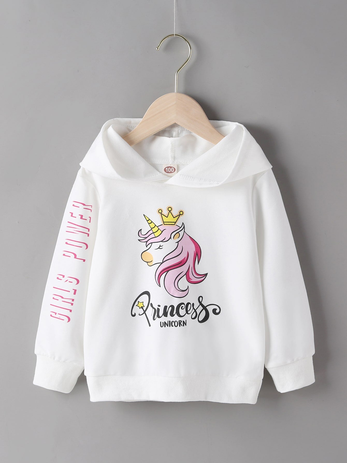 بلايز ثقيلة طفلة صغيرة تصميم الكرتون رسالة كاجوال