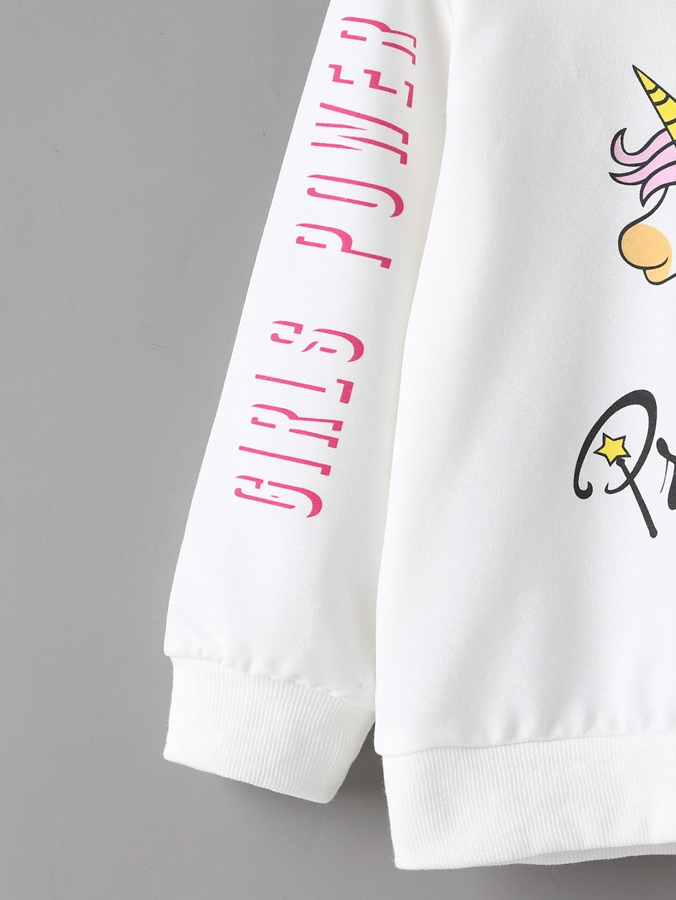 بلايز ثقيلة طفلة صغيرة تصميم الكرتون رسالة كاجوال