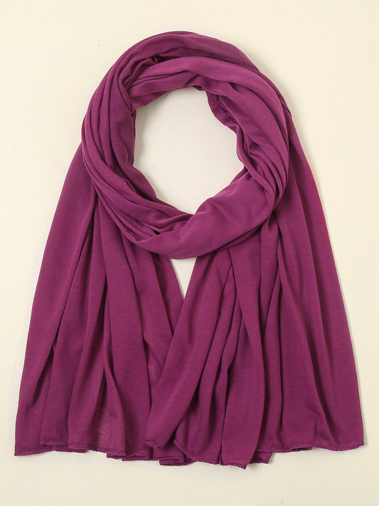 وشاح بلون موحد مبسط