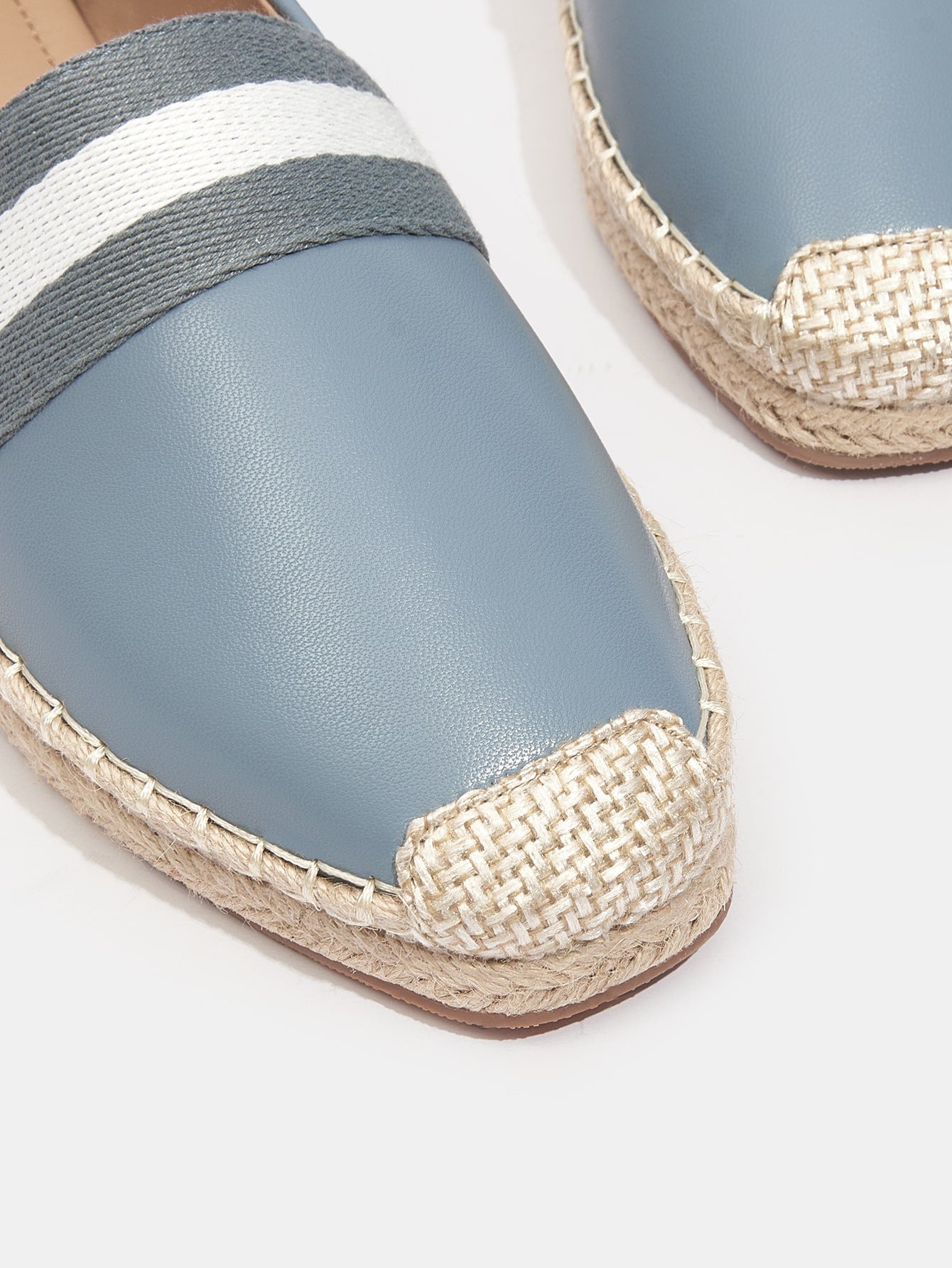 حذاء قماشية شريط متباين سهل الارتداء