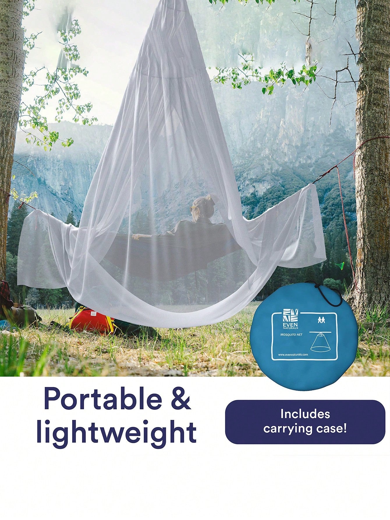 شبكة بعوض بجودة فائقة بحجم كبير إضافي (بدون باب )