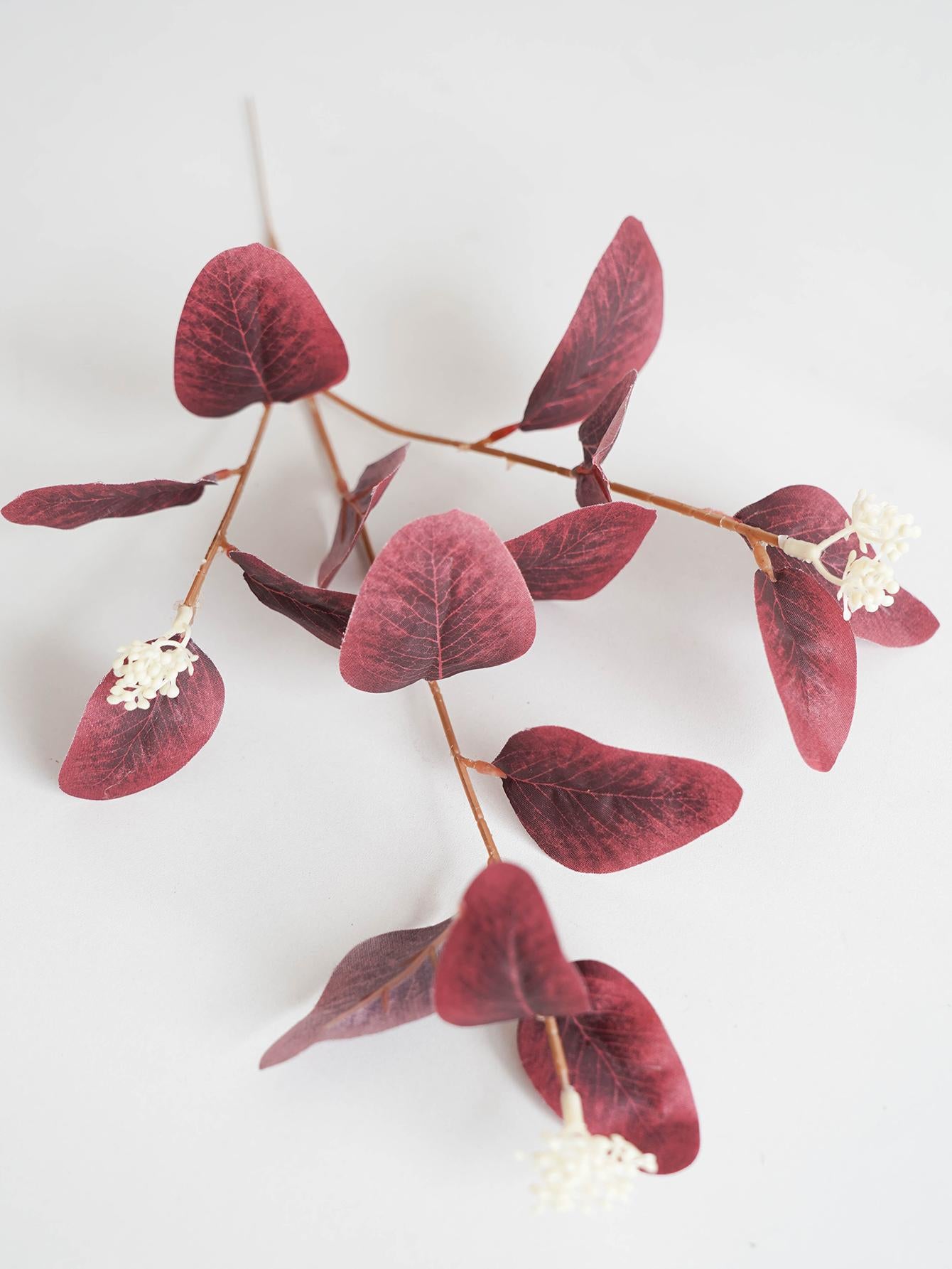 فروع الأوكالبتوس الاصطناعية 1 جهاز كمبيوتر بطول سيقان الزهور الاصطناعية، ورق الأوكالبتوس الفضي الثوري النبات، فروع من الأوكالبتوس النباتات الخضراء لتزين الأزهار في الزفاف، أواني الزهور في المنزل، مكتبك، بالإضافة إلى ترتيبات الزهور