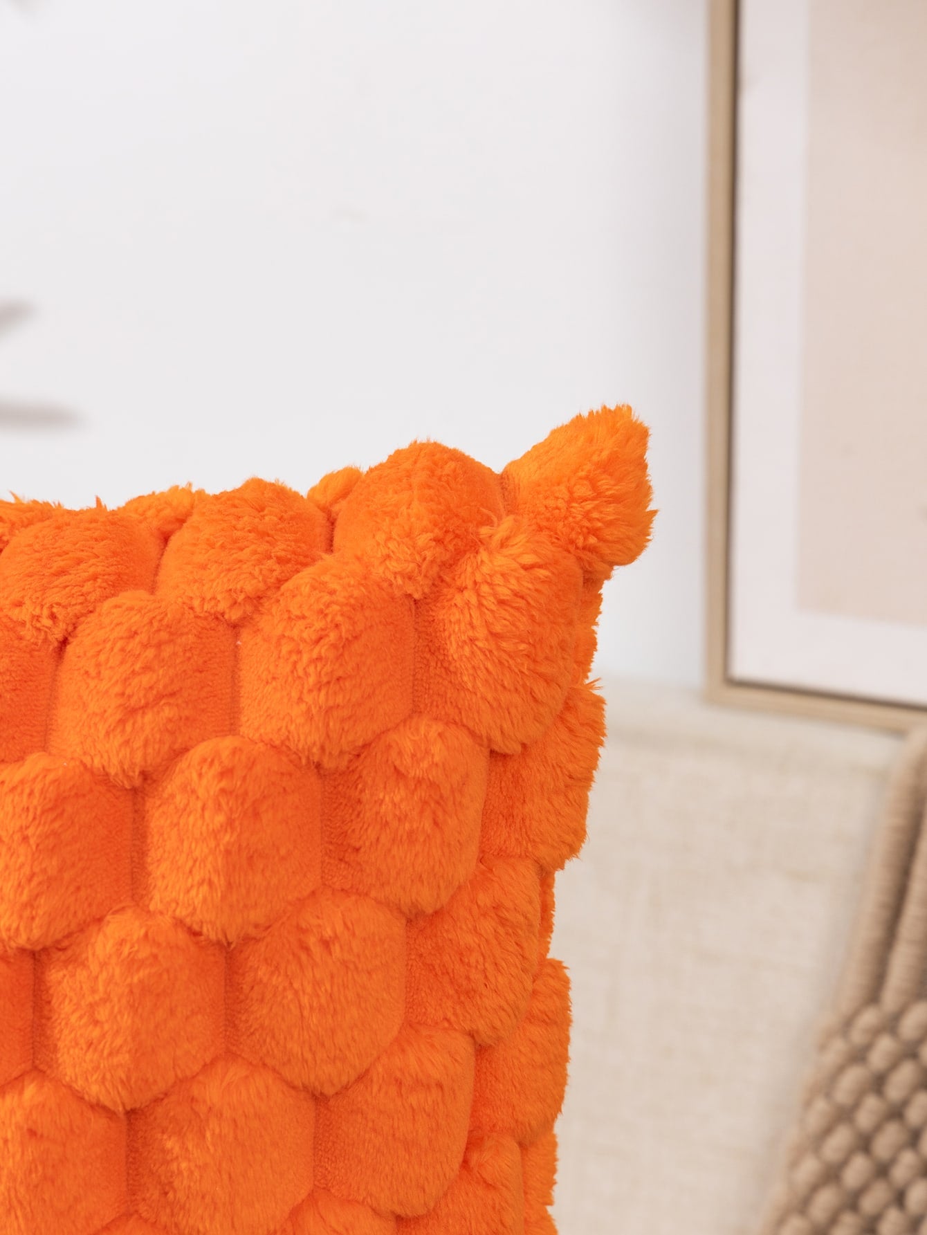 غطاء وسادة قطيفي مخملي