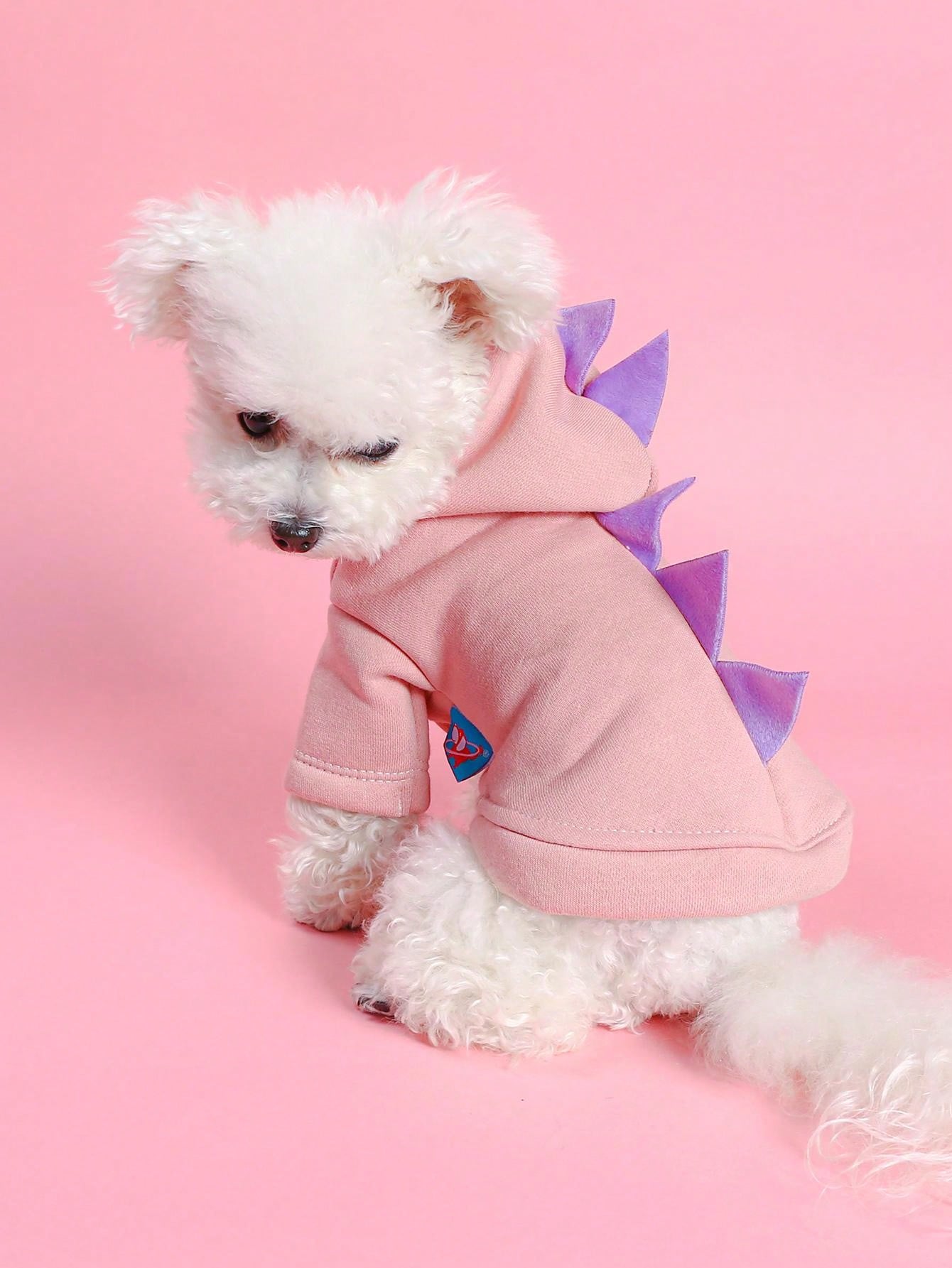 سترة بقلنسوة للحيوانات الأليفة مع زي ديناصور جذاب للكلاب والقطط الصغيرة-المتوسطة