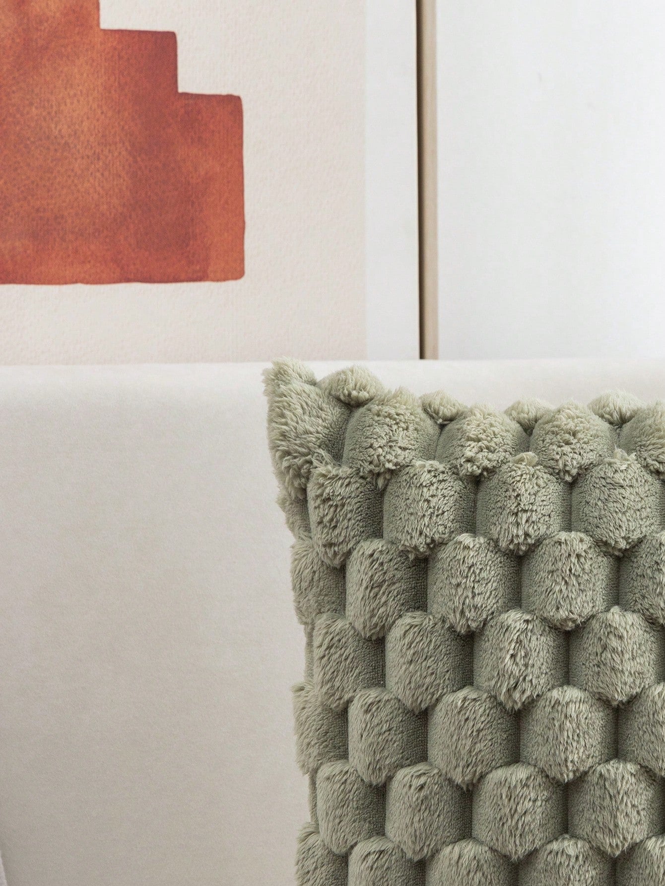 غطاء وسادة مخملي ناعم