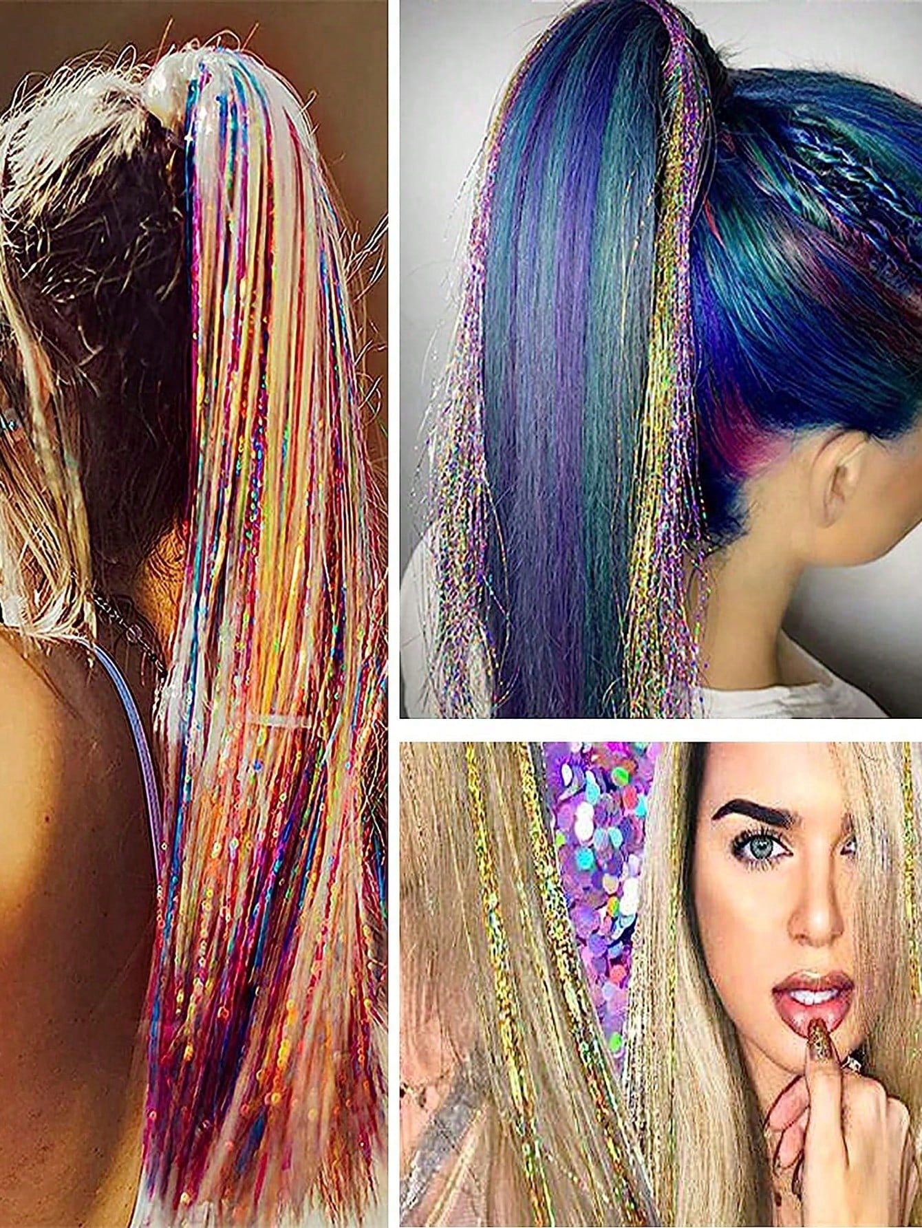 مجموعة أدوات تمديد الشعر بأسلاك معدنية طويلة