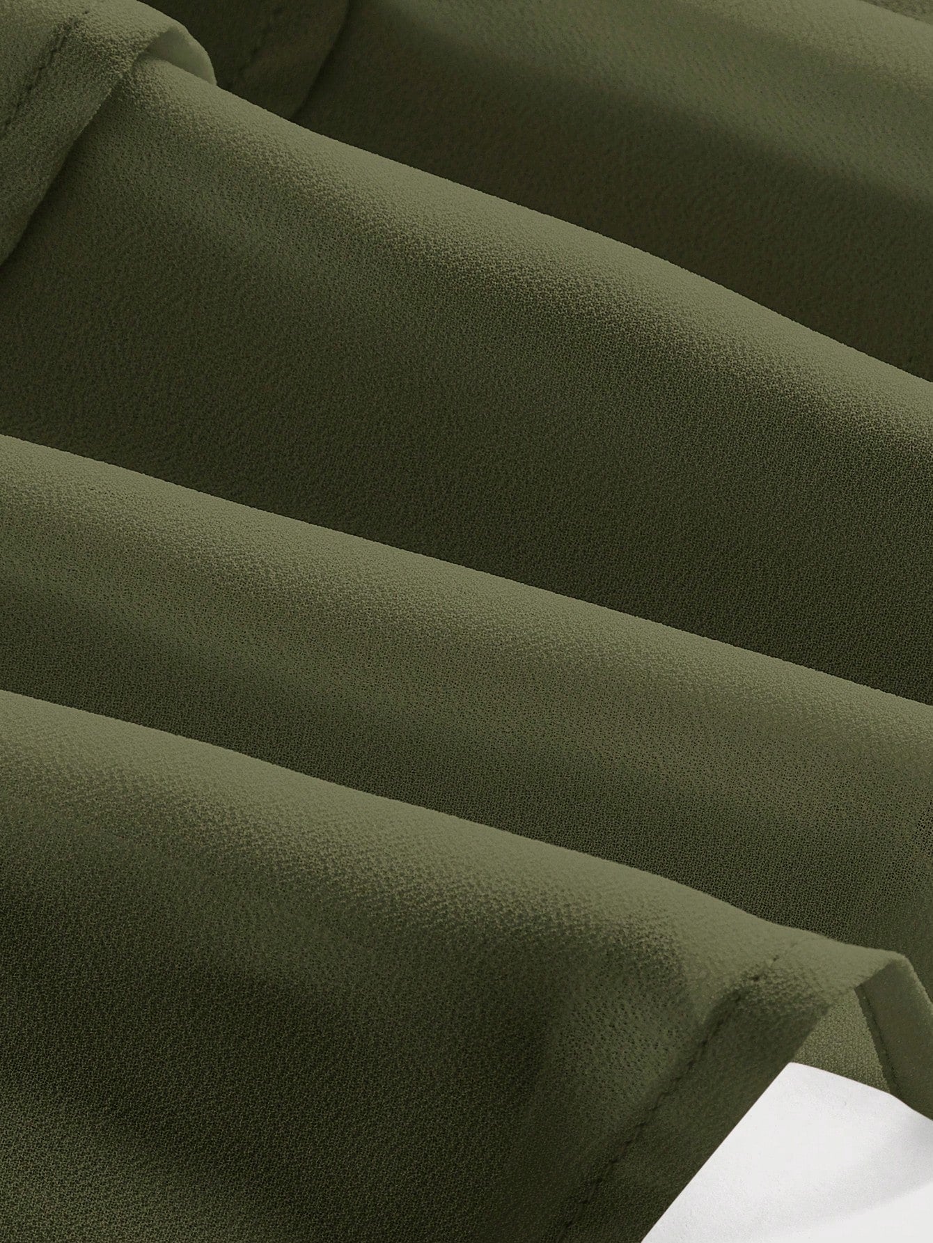 تنورة خصر عالي بالتجاعيد طبقتين حافة